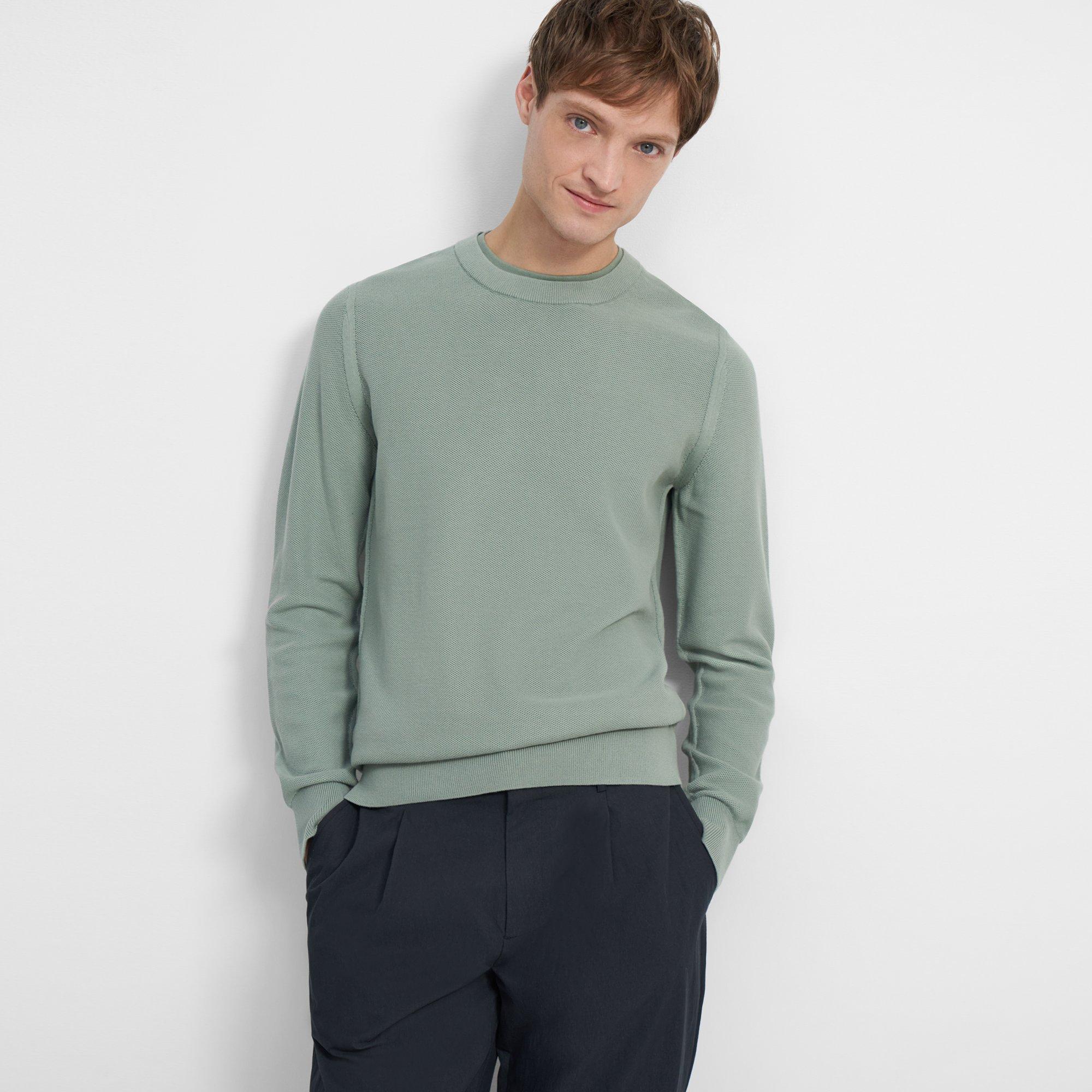 Honeycomb Knit Pullover in Organic Cotton