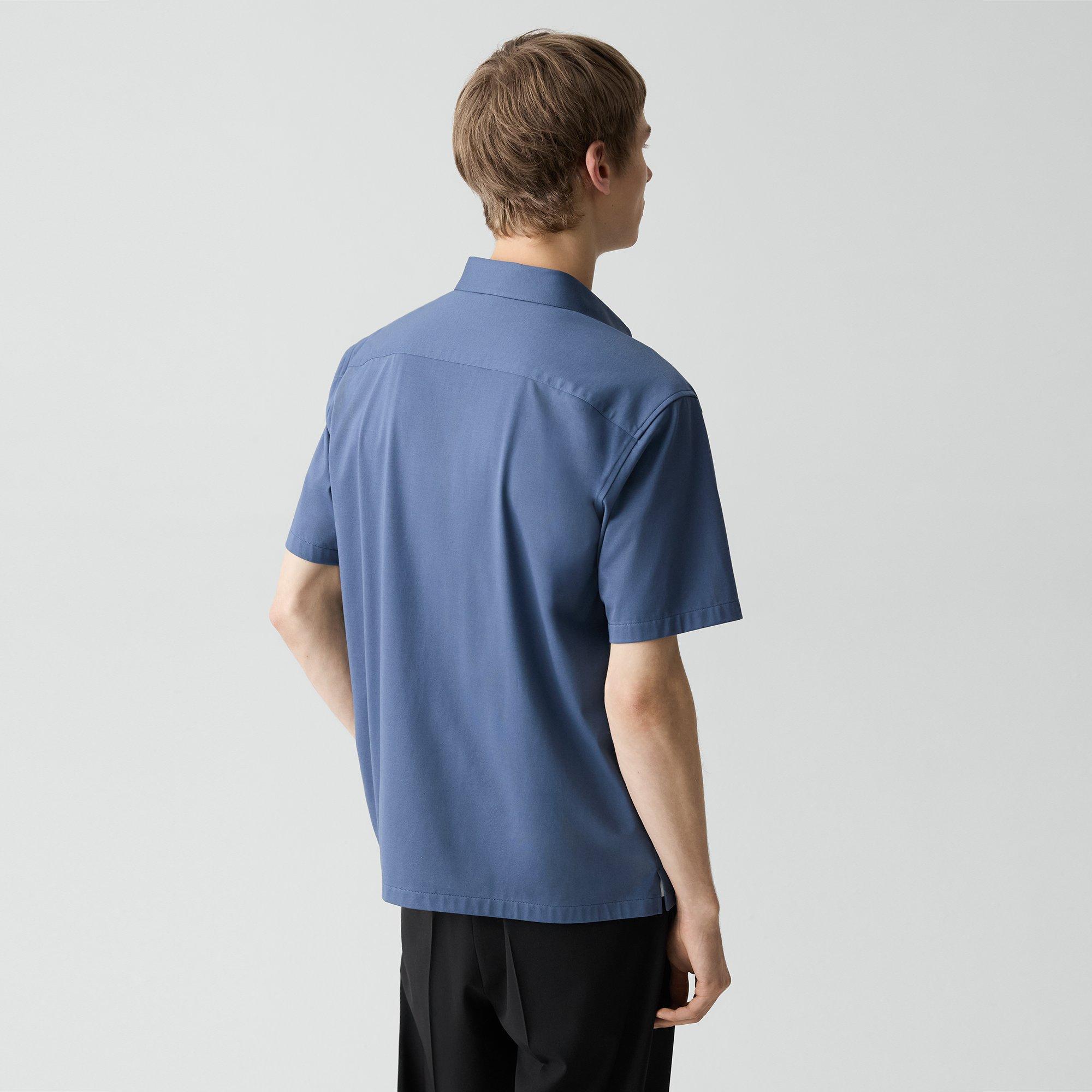 Irving Short-Sleeve Shirt in Structure Knit