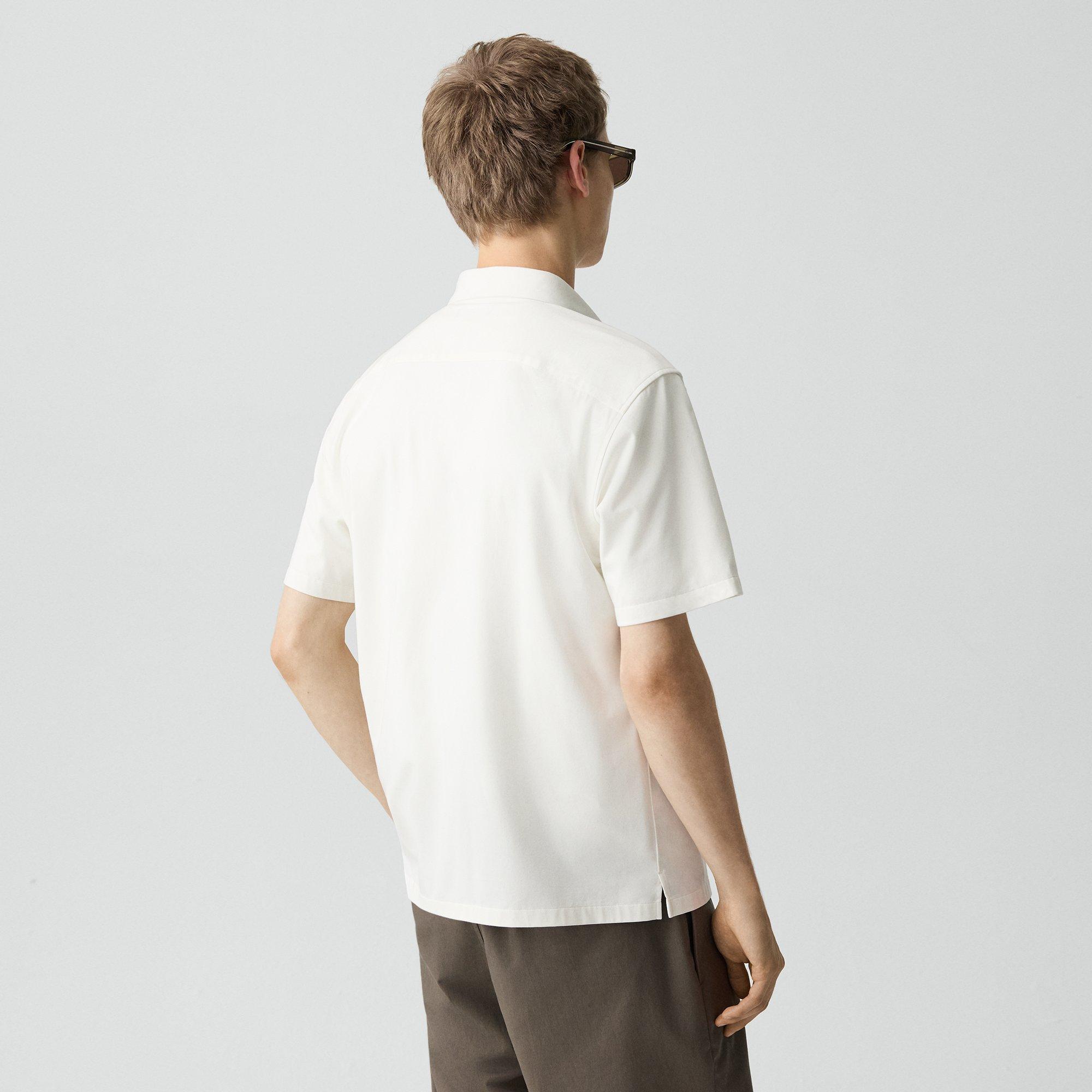 Irving Short-Sleeve Shirt in Structure Knit