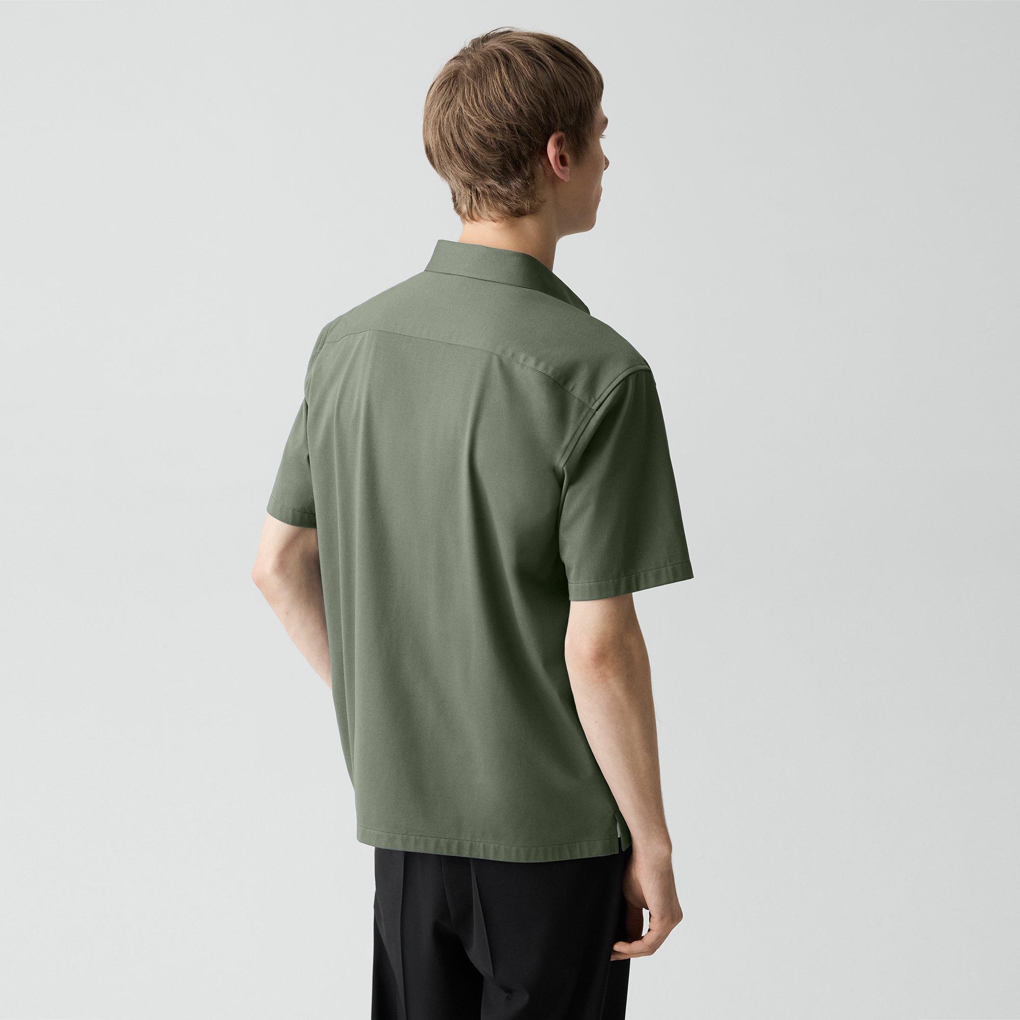 Irving Short-Sleeve Shirt in Structure Knit