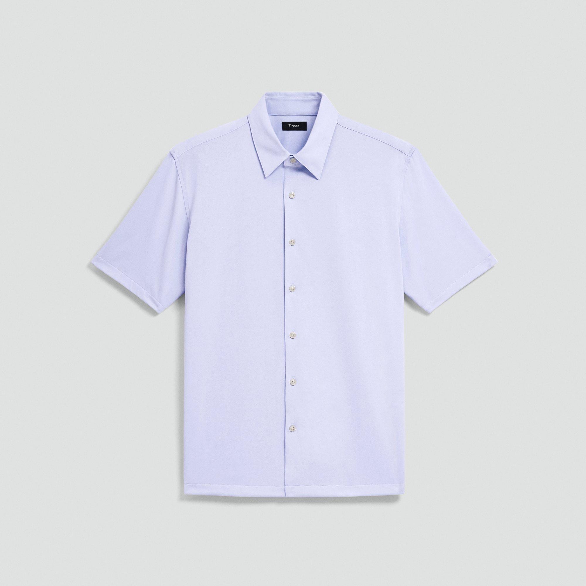 Irving Short-Sleeve Shirt in Structure Knit