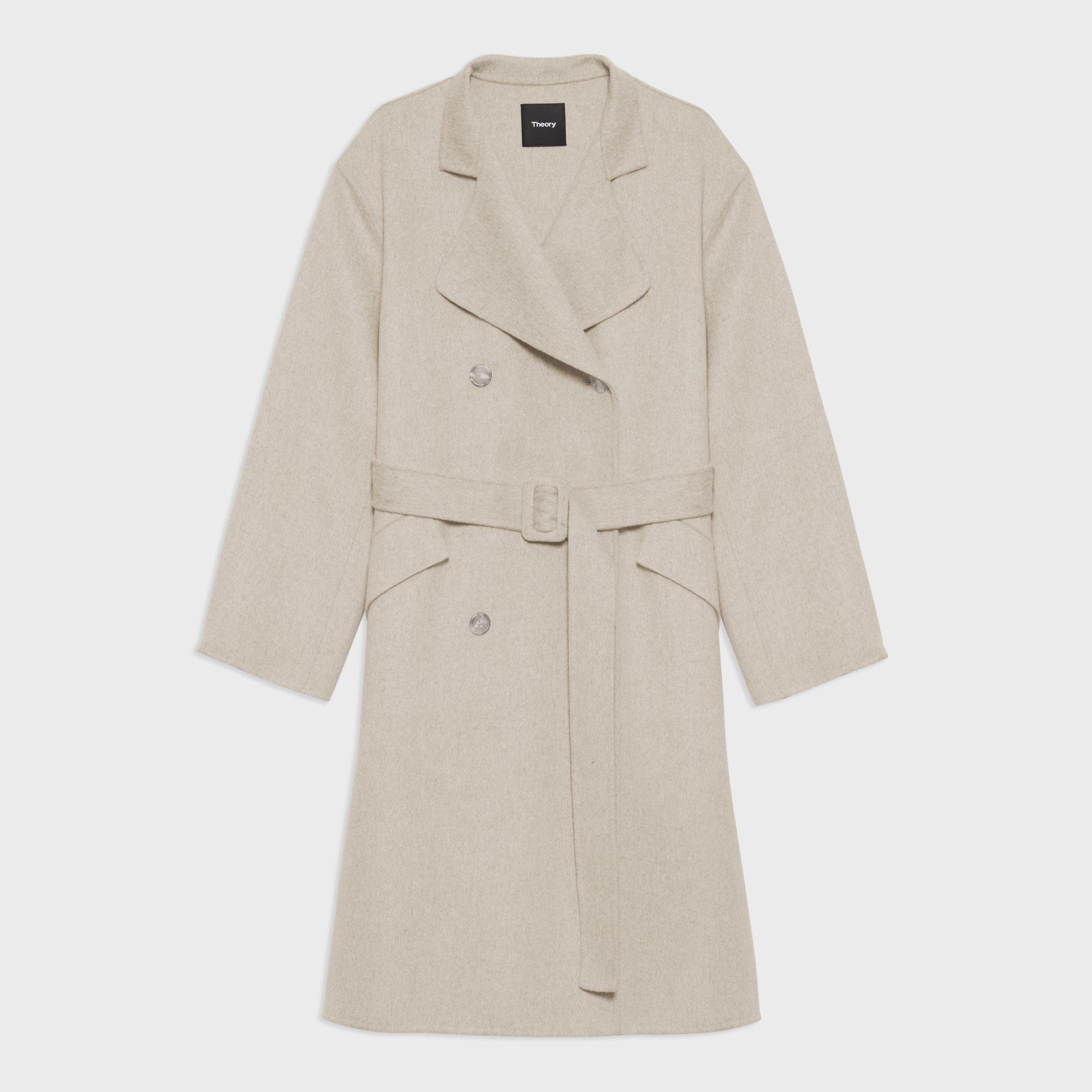 Trench Coat in Double-Face Wool-Cashmere