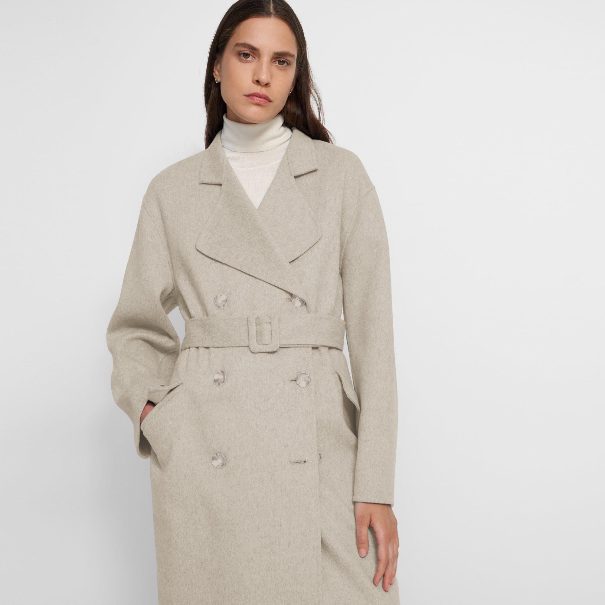 Trench Coat in Double-Face Wool-Cashmere