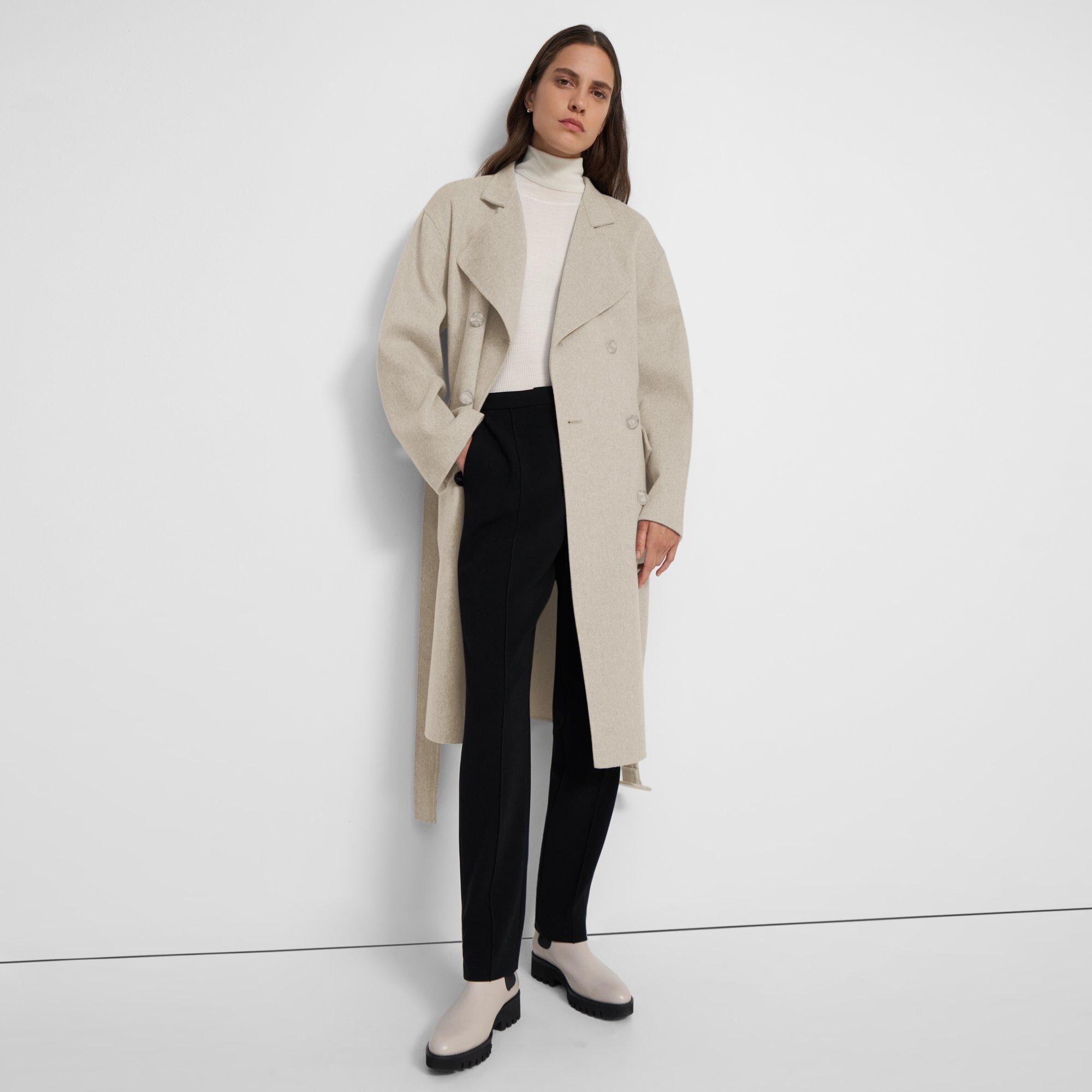 Double-Face Wool-Cashmere Trench Coat | Theory