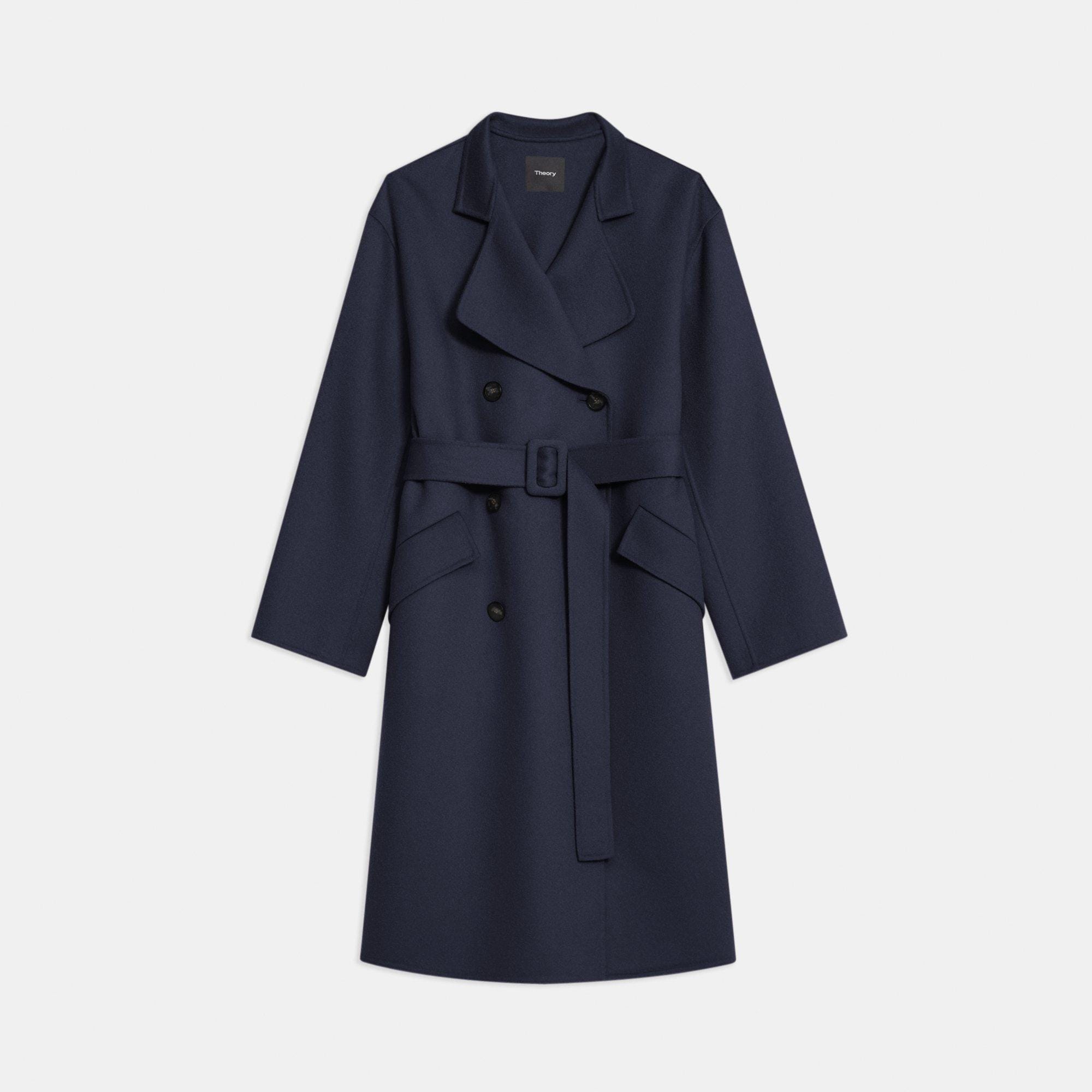 Trench Coat in Double-Face Wool-Cashmere