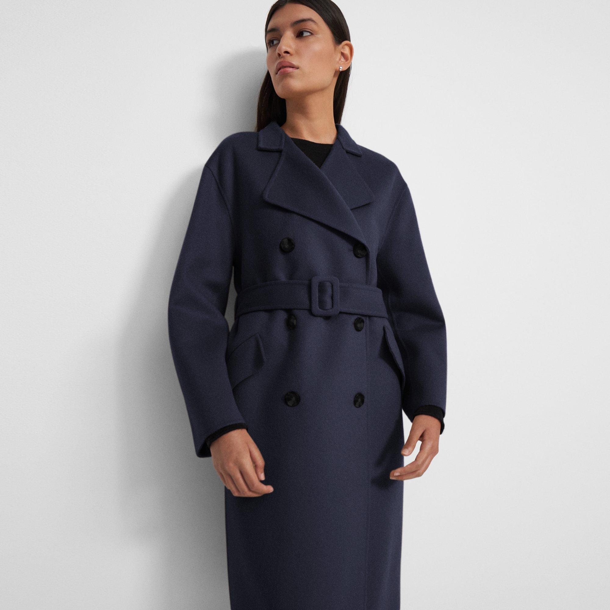 Trench Coat in Double-Face Wool-Cashmere