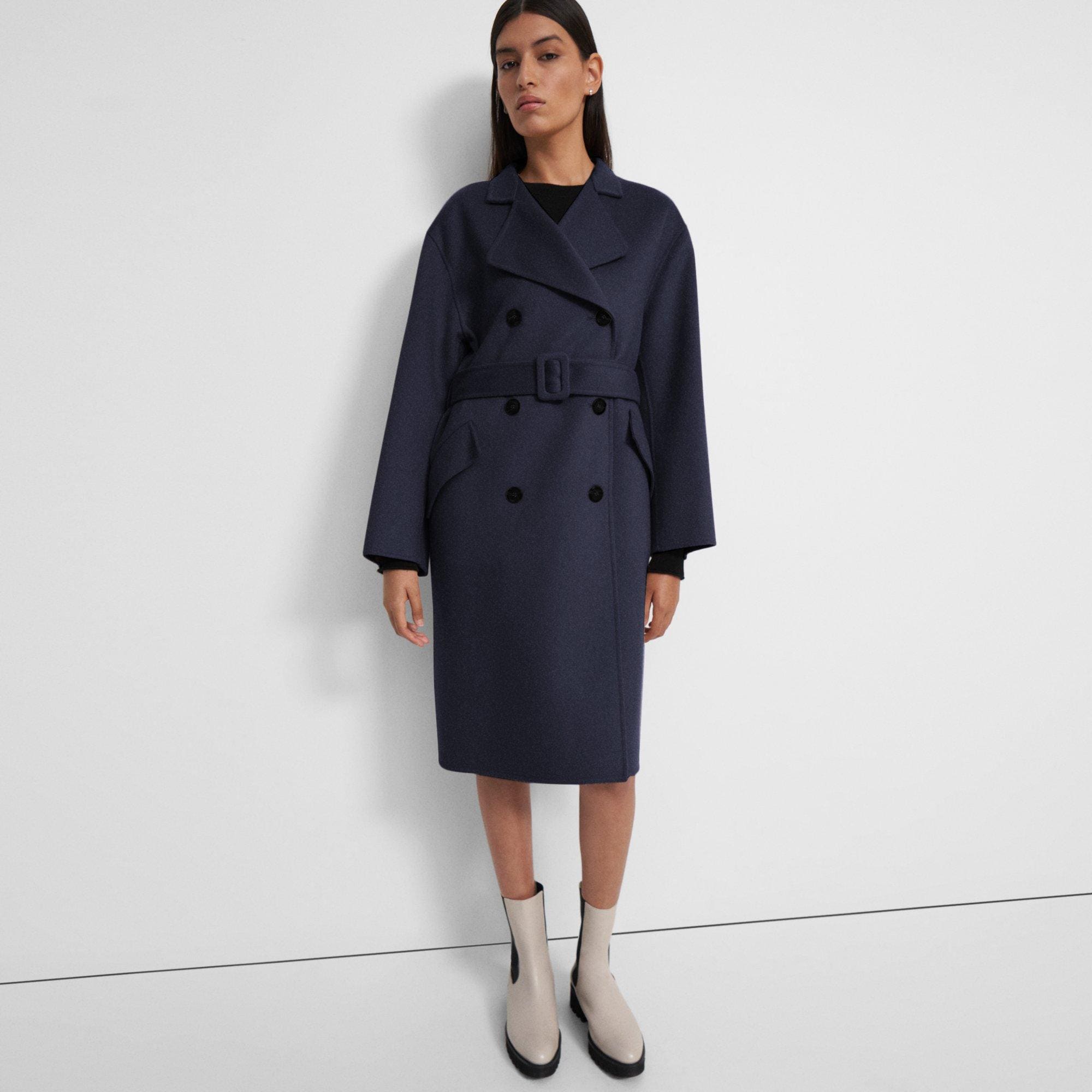 Trench Coat in Double-Face Wool-Cashmere