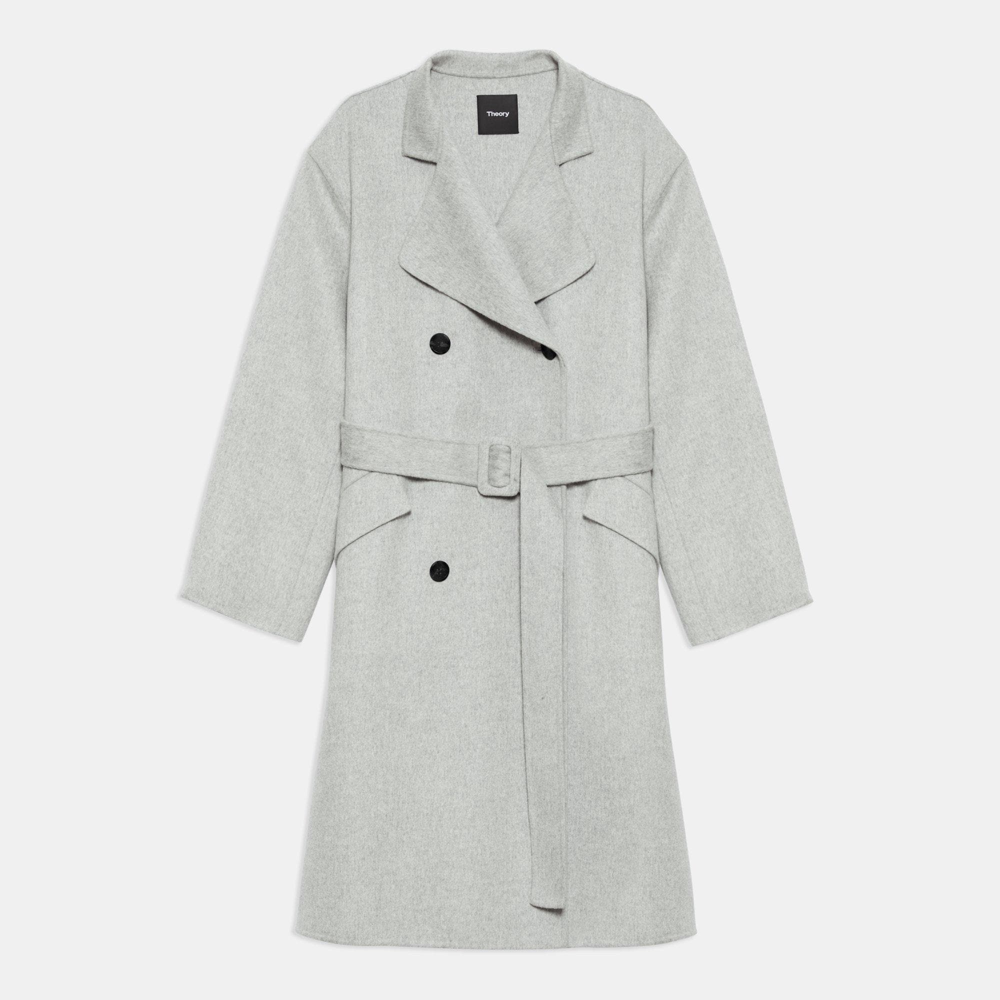 Trench Coat in Double-Face Wool-Cashmere