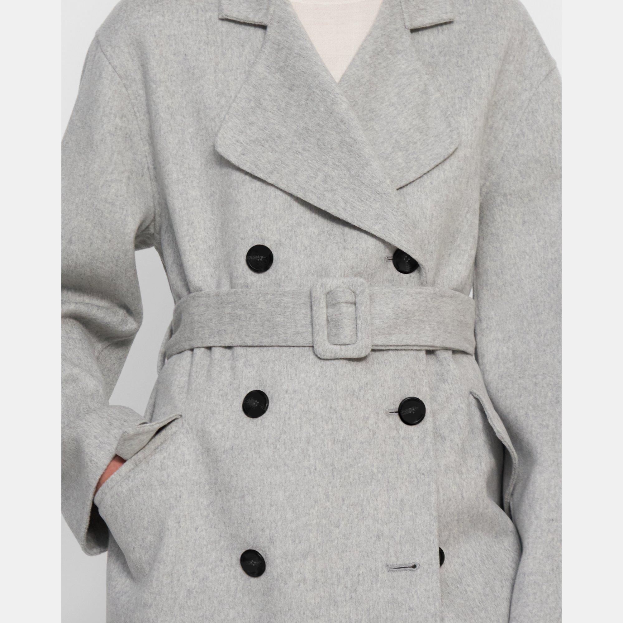 Trench Coat in Double-Face Wool-Cashmere