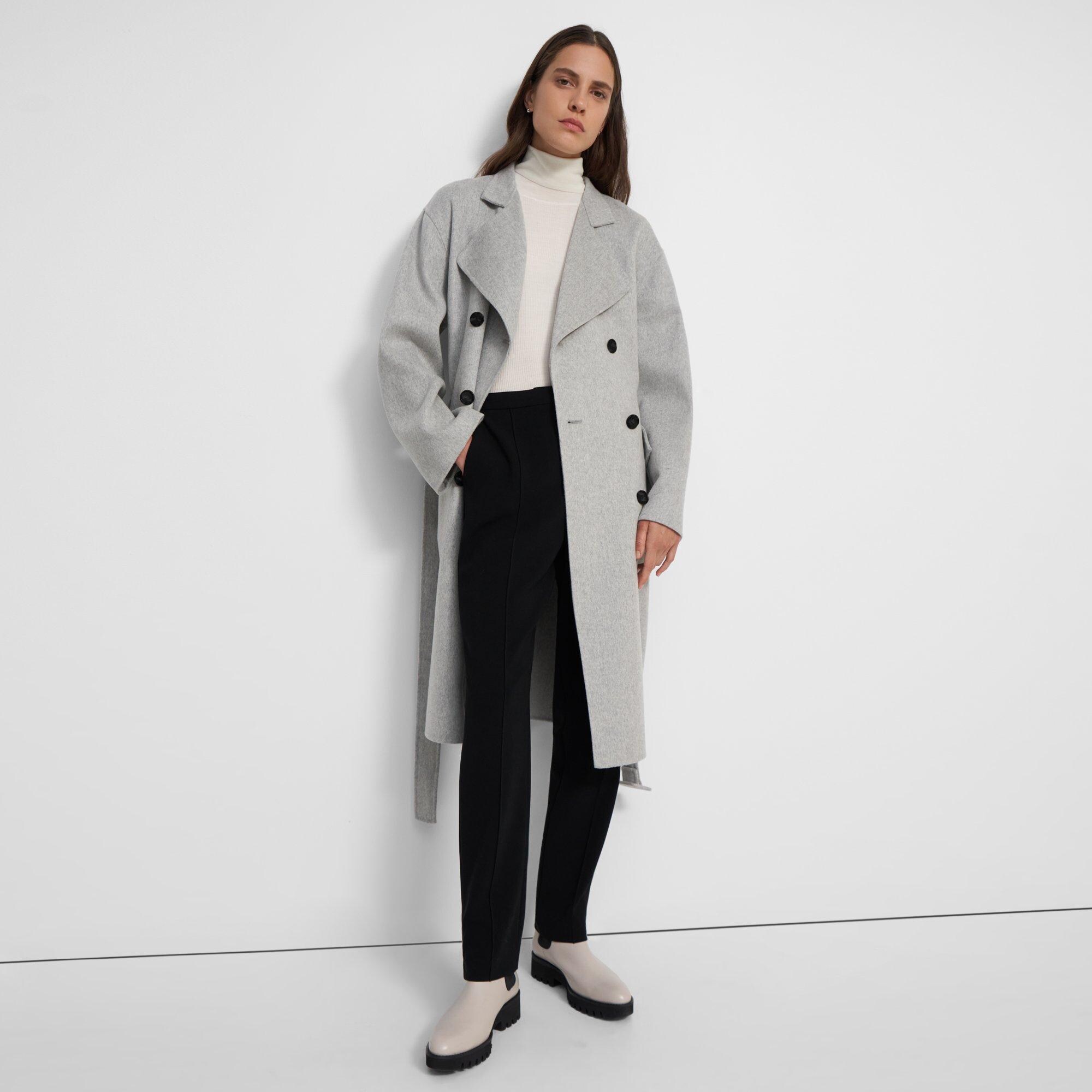 Trench Coat in Double-Face Wool-Cashmere