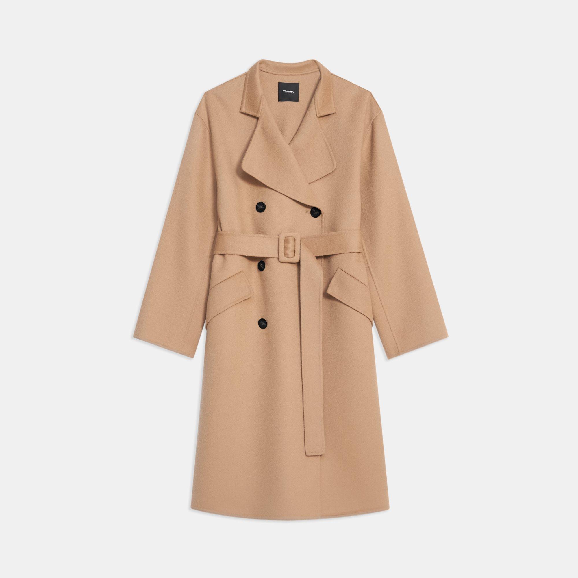 Double-Face Wool-Cashmere Trench Coat | Theory