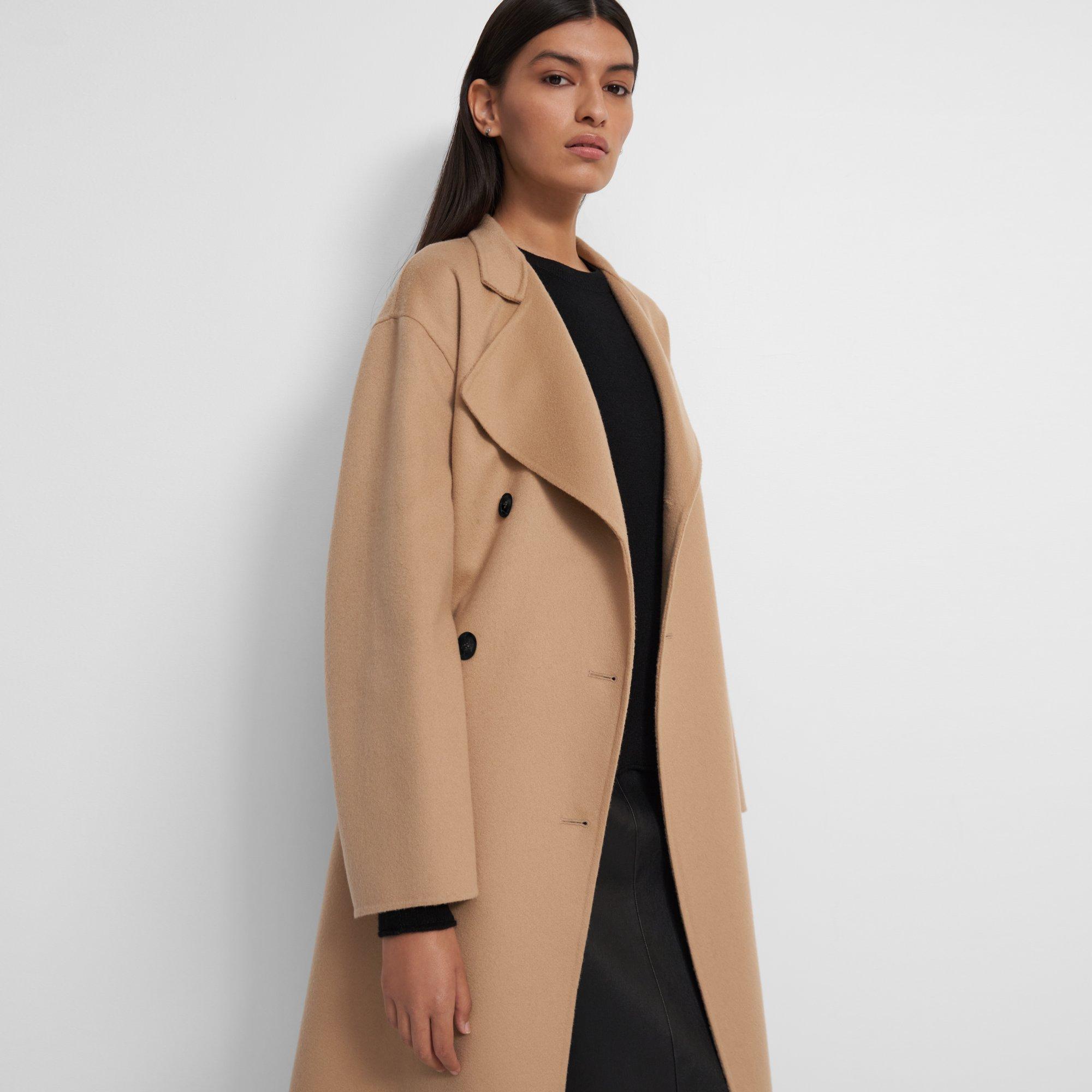 Double-Face Wool-Cashmere Trench Coat | Theory