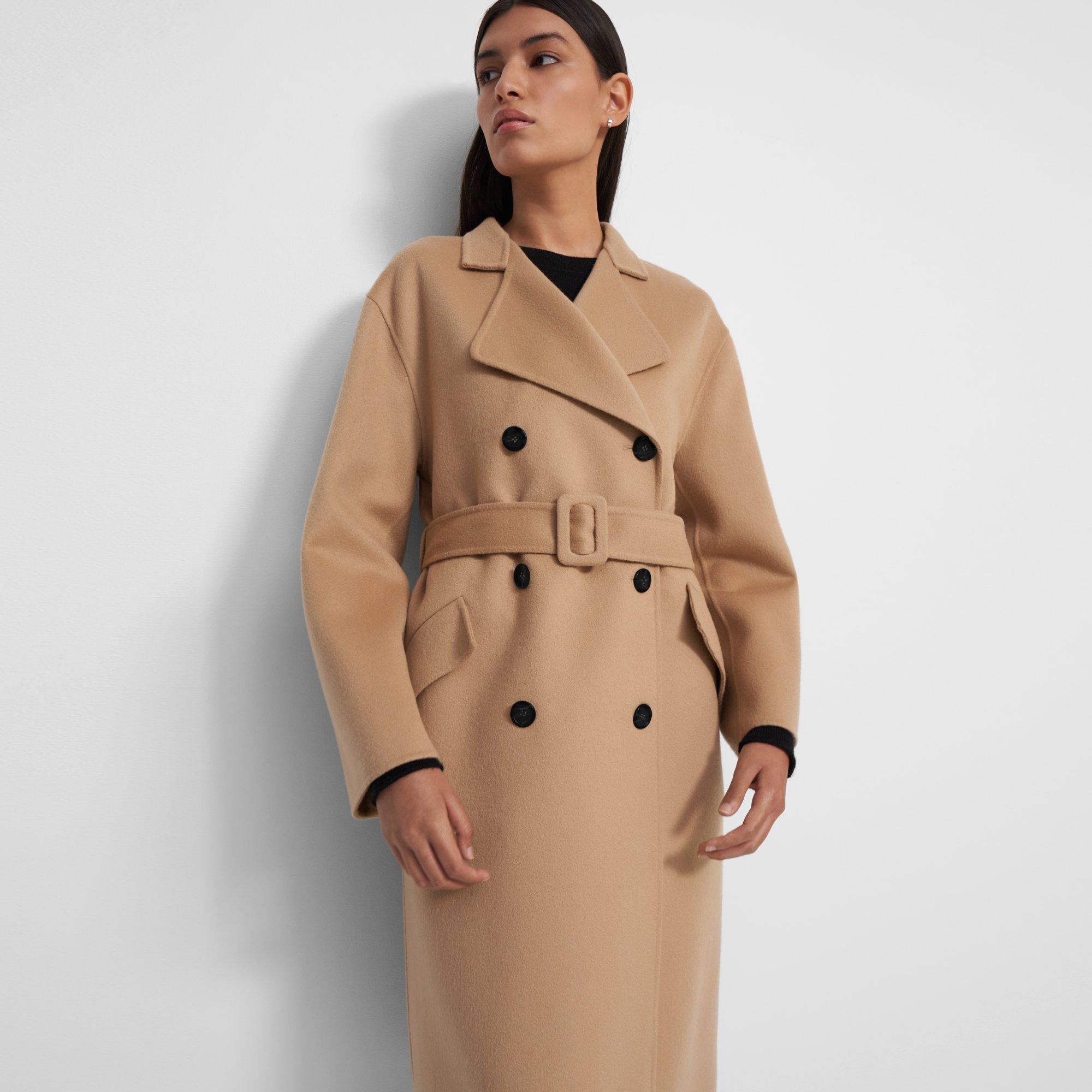 Double-Face Wool-Cashmere Trench Coat | Theory