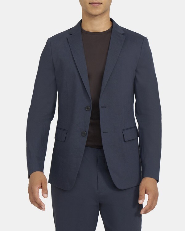 띠어리 Theory Unstructured Suit Jacket in Stretch Linen,ECLIPSE