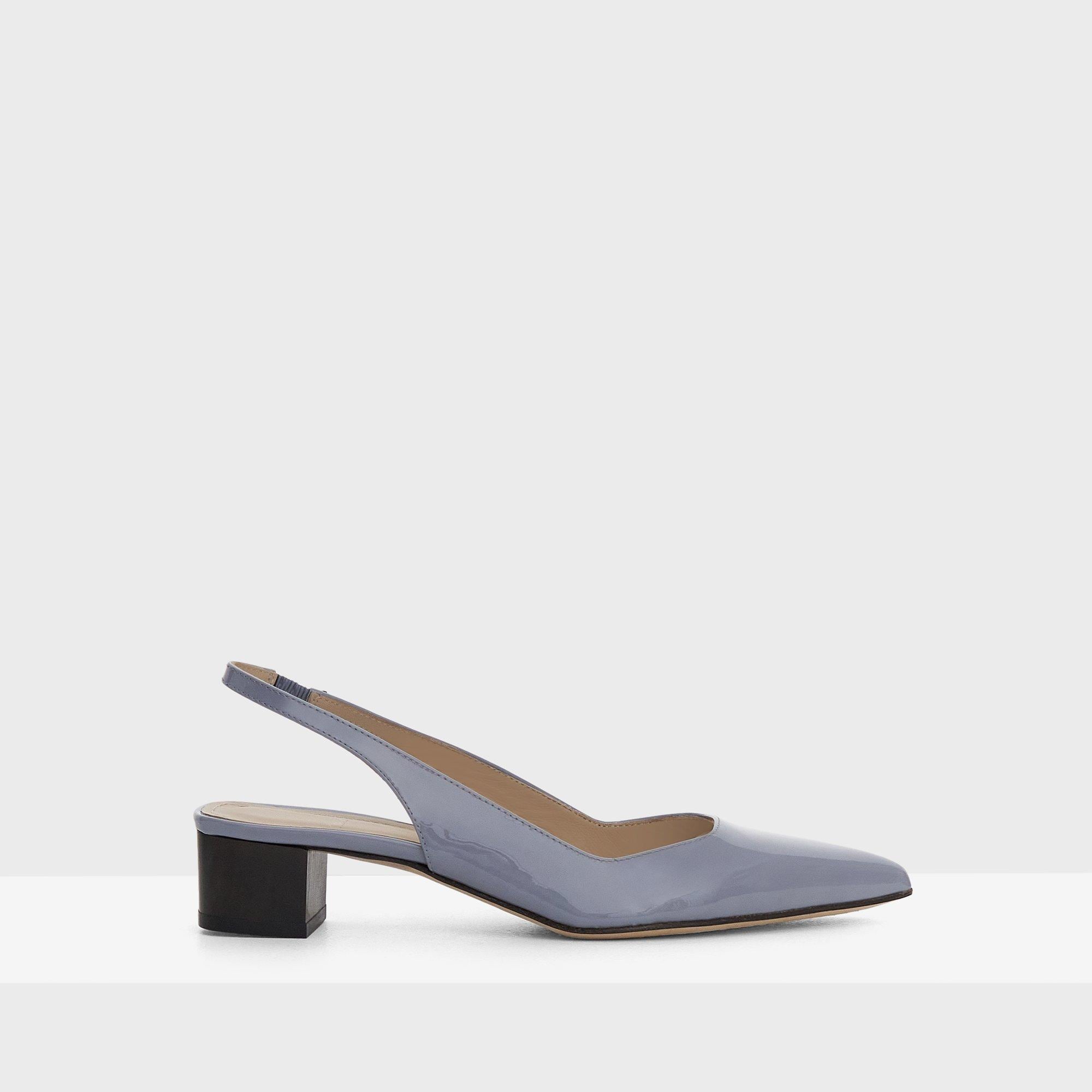 Patent Leather Block Heel Slingback | Theory