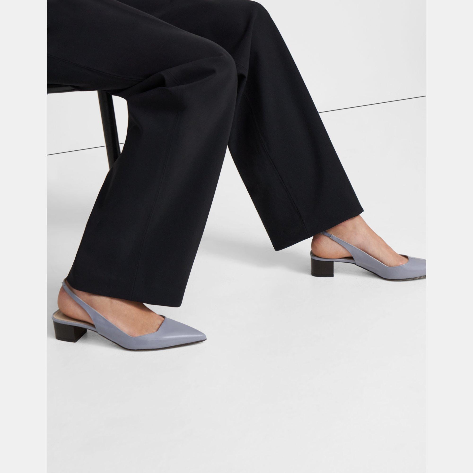 block slingback heels