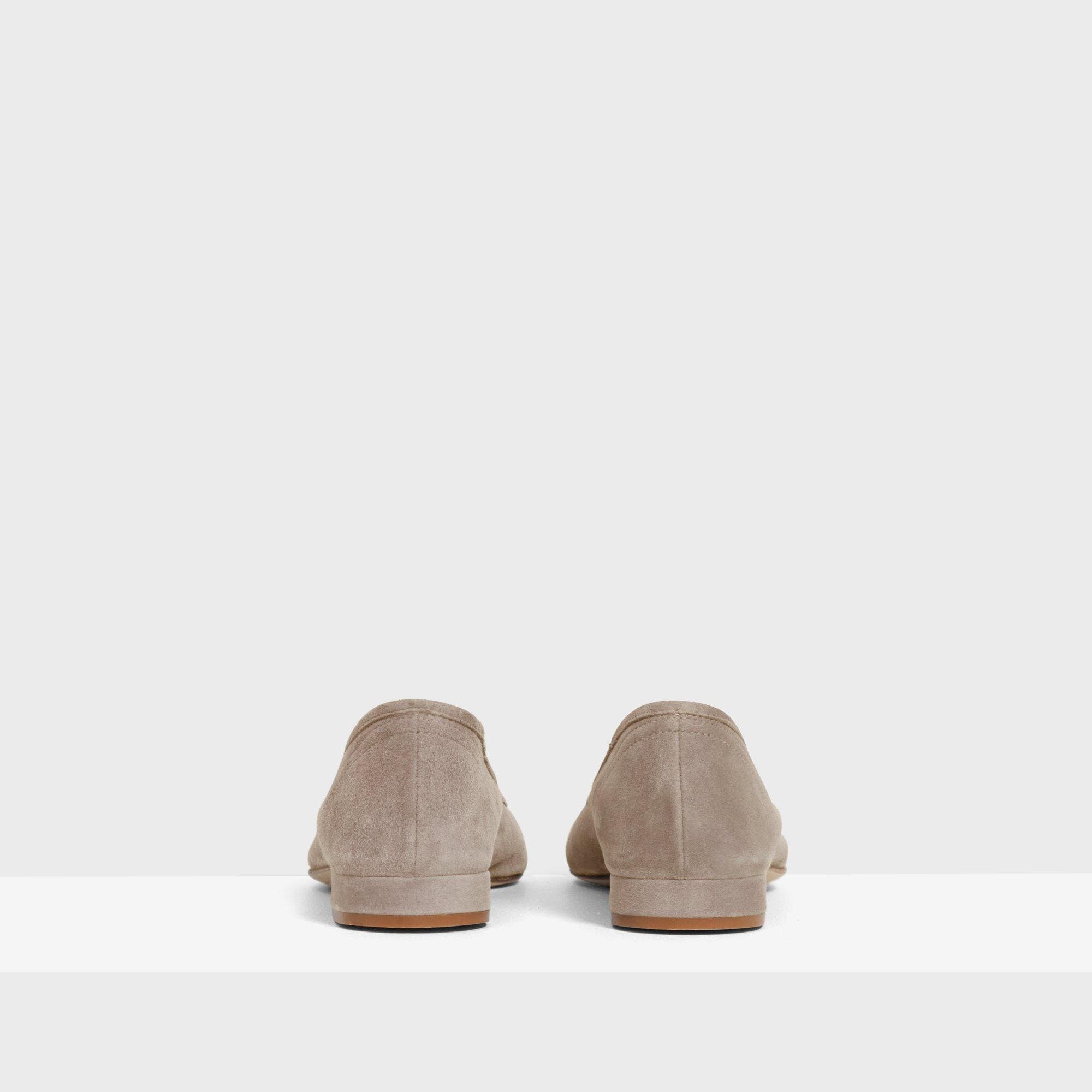 Unlined Flat in Suede