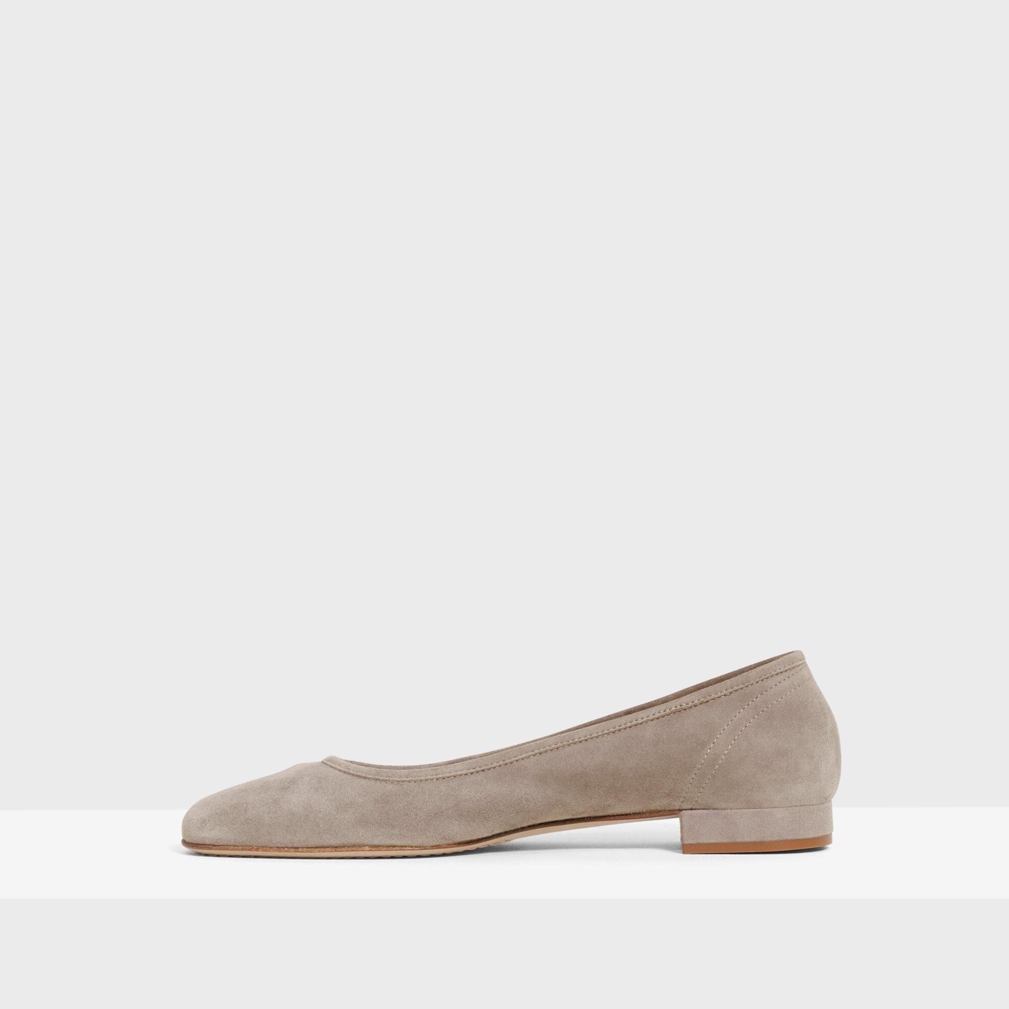 Unlined Flat in Suede
