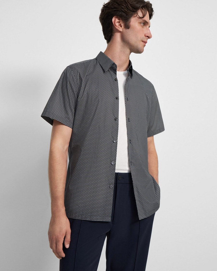 Irving Short-Sleeve Shirt in Cotton