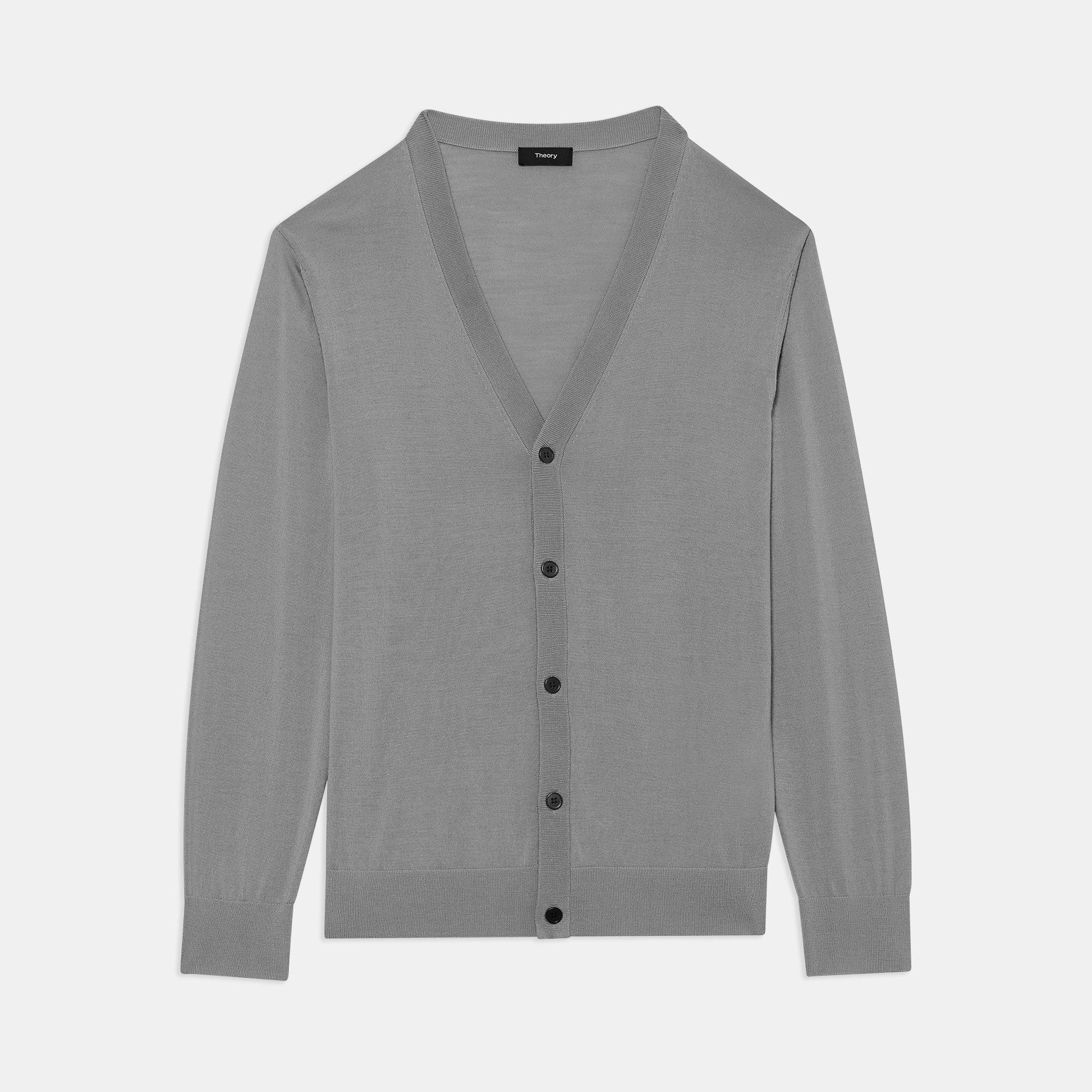 V-Neck Cardigan in Regal Wool