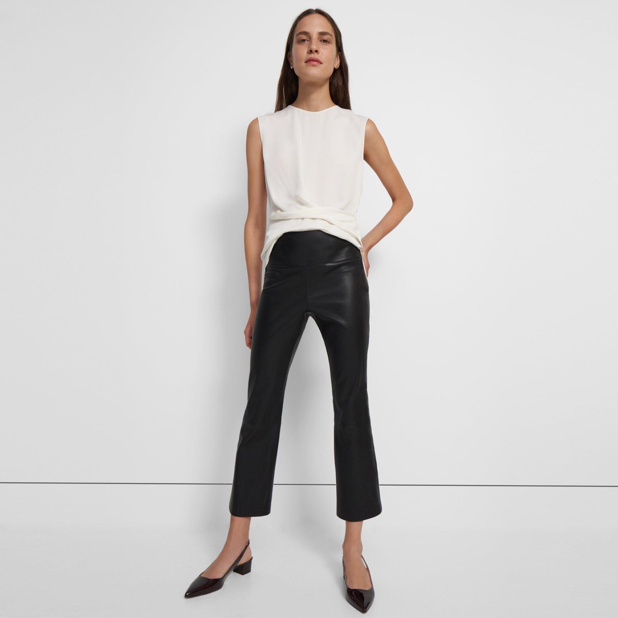 Theory faux best sale leather pants