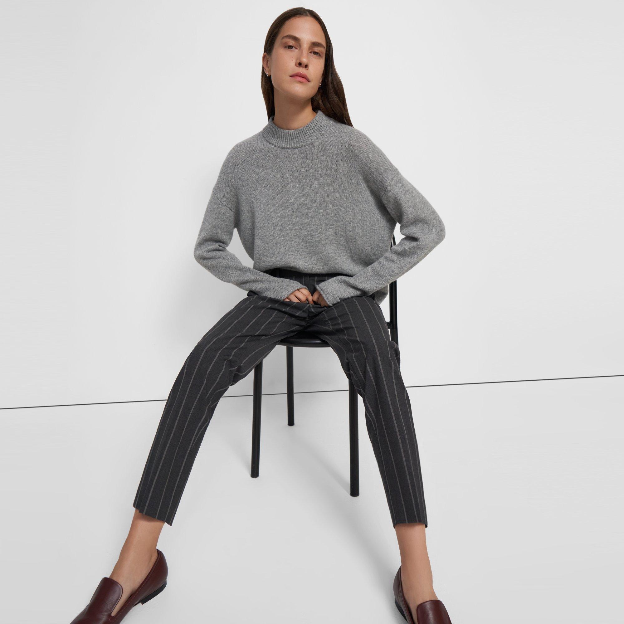 Striped Good Wool Treeca Pant | Theory