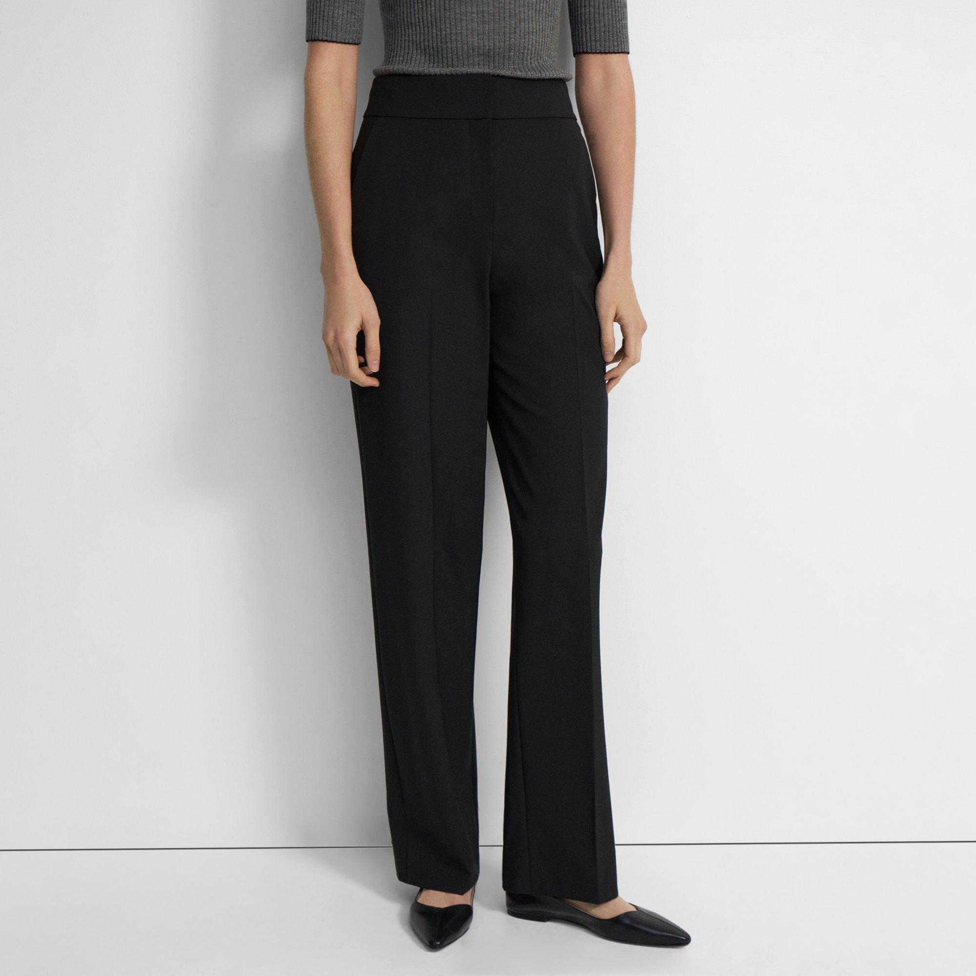 Wool trousers Theory Black size 8 US in Wool - 40743351