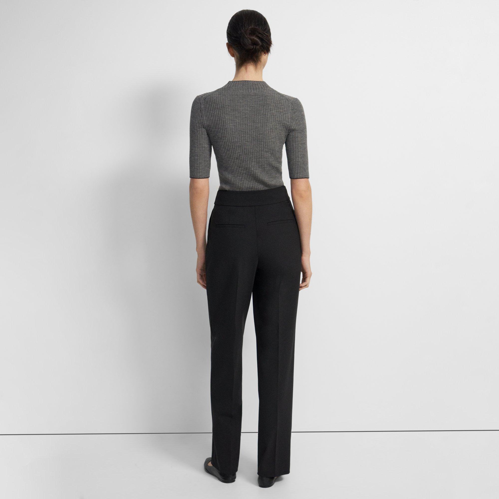 High-Waist Wide-Leg Pant in Good Wool