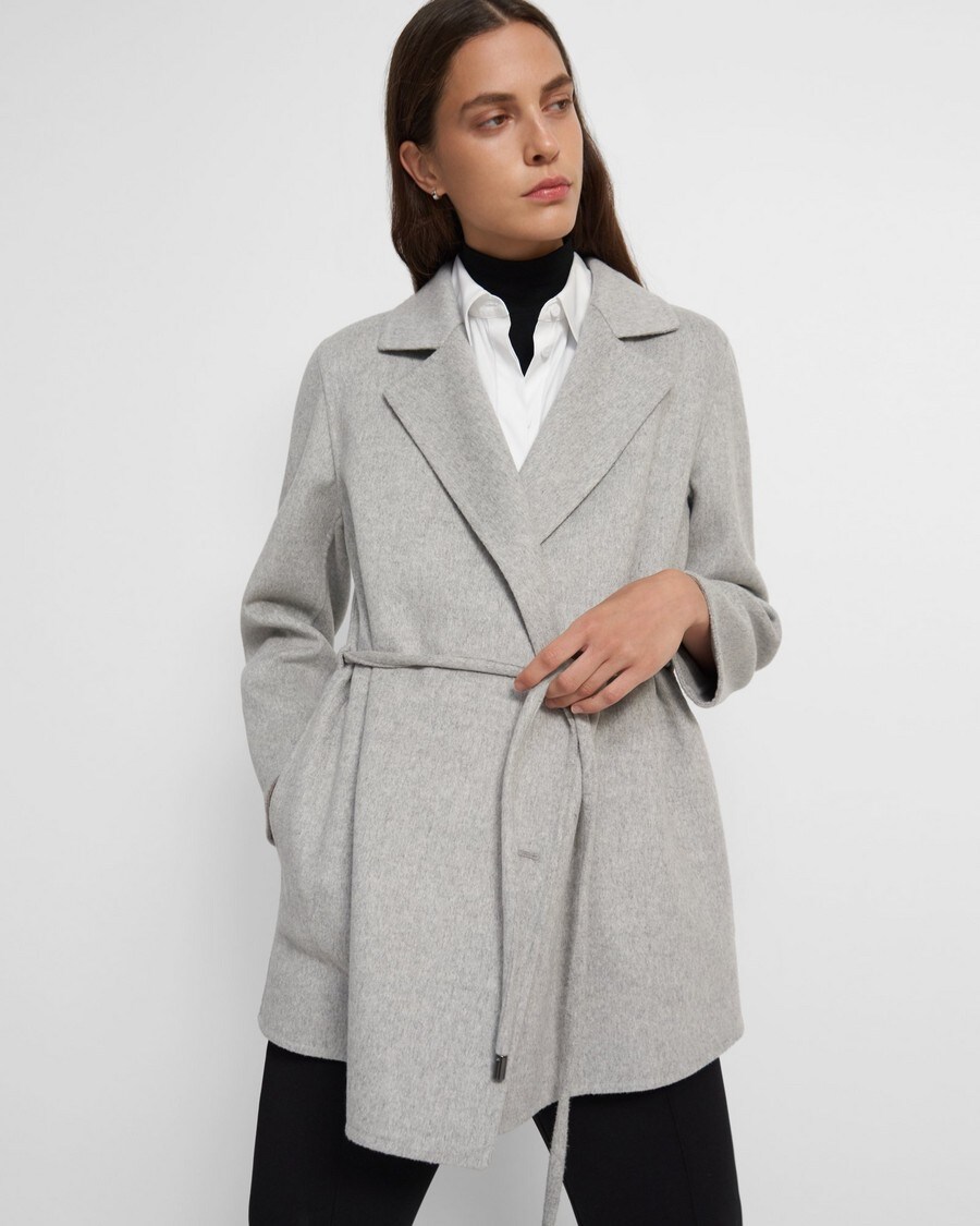 Double-Breasted Clairene Jacket in Double-Face Wool-Cashmere