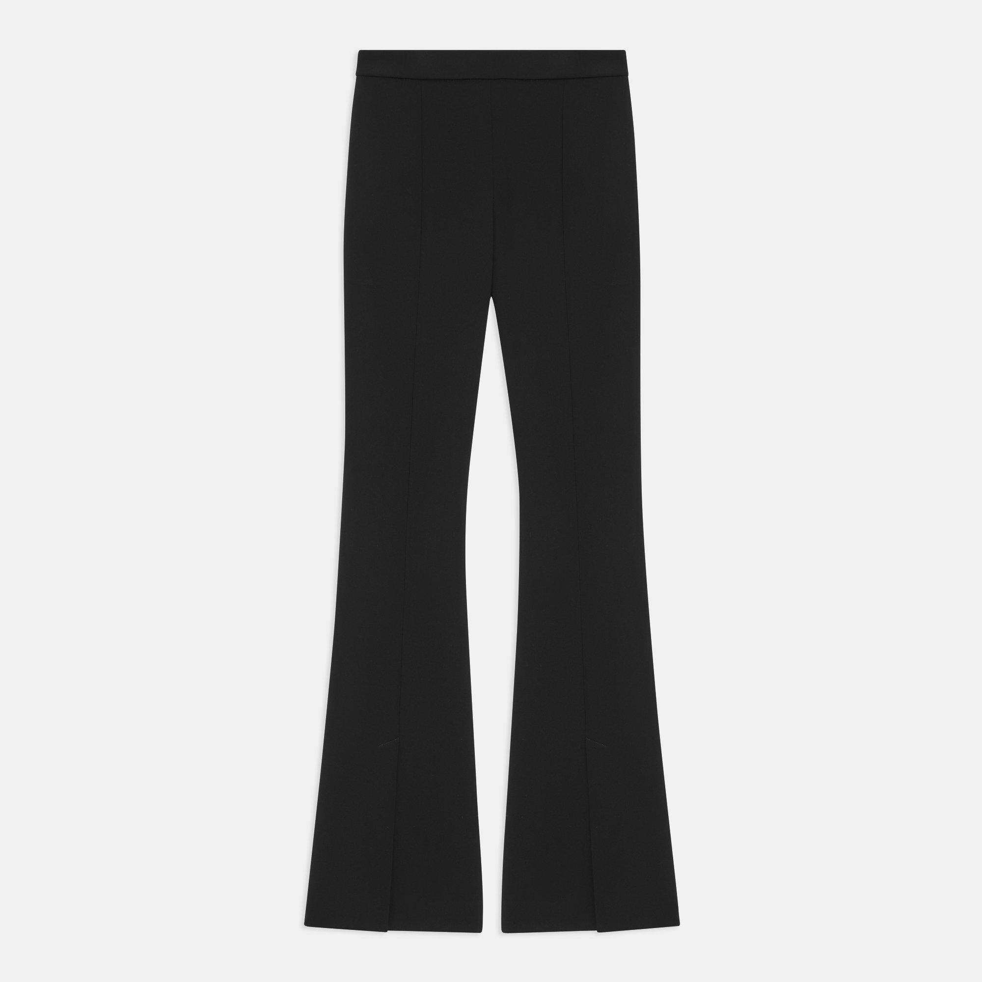 Theory Official Site  Slit Demitria Pant in Crepe