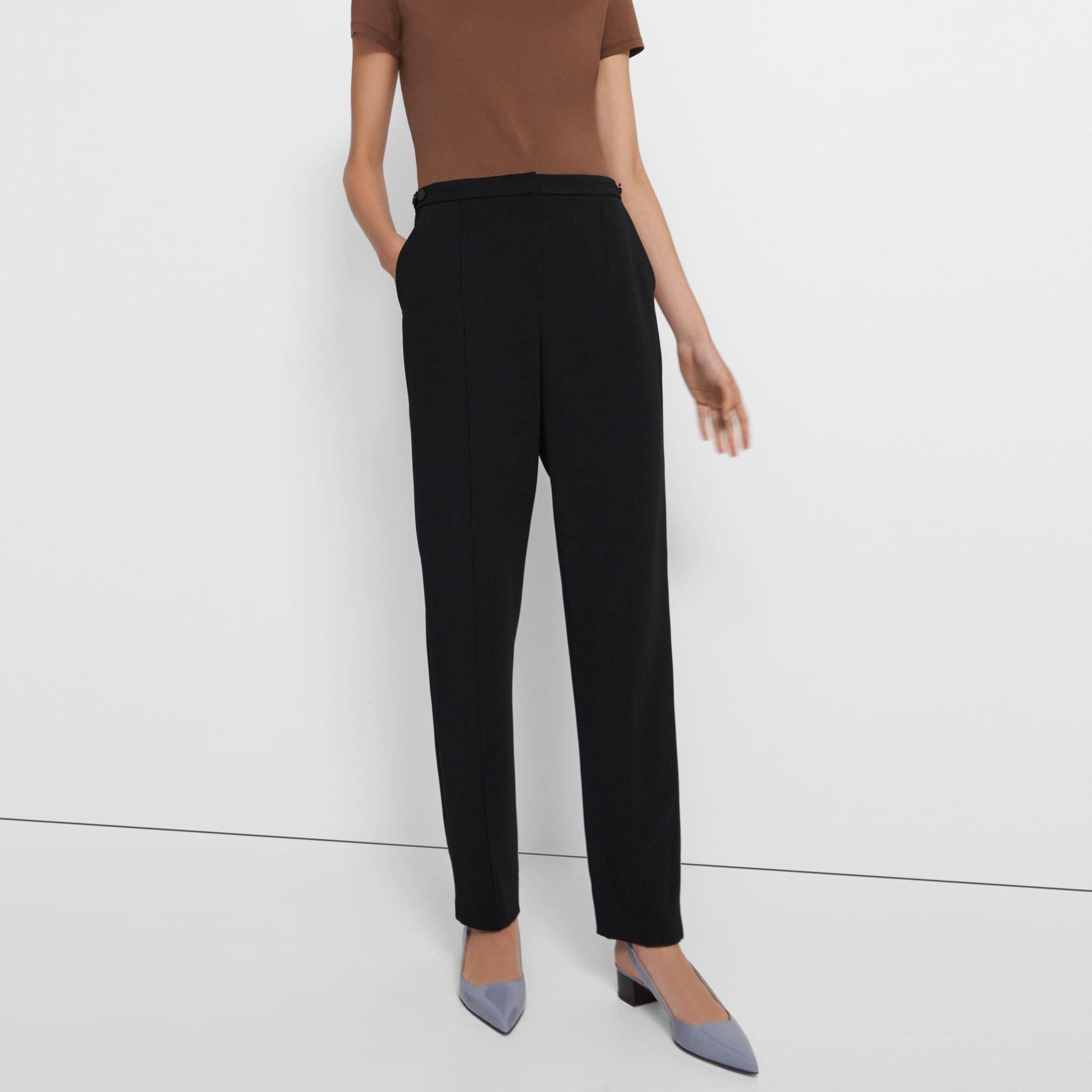 Waist-Tab Pant in Crepe