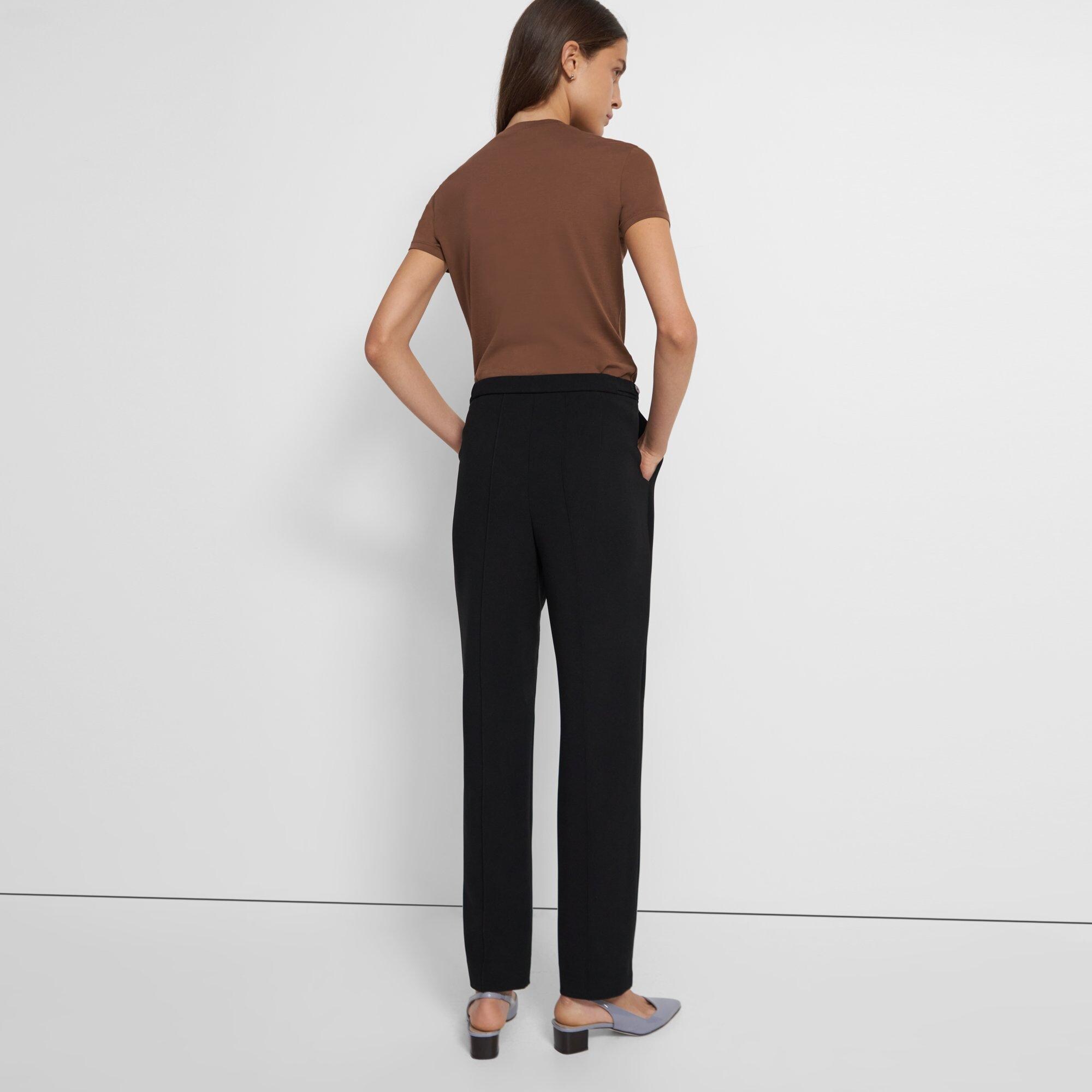 Waist-Tab Pant in Crepe