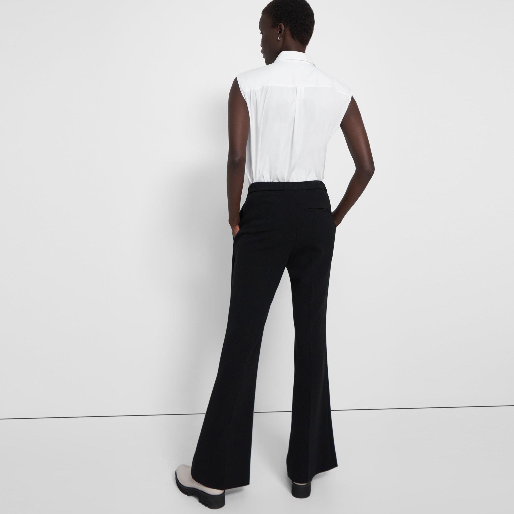 Slit Demitria Pant in Admiral Crepe