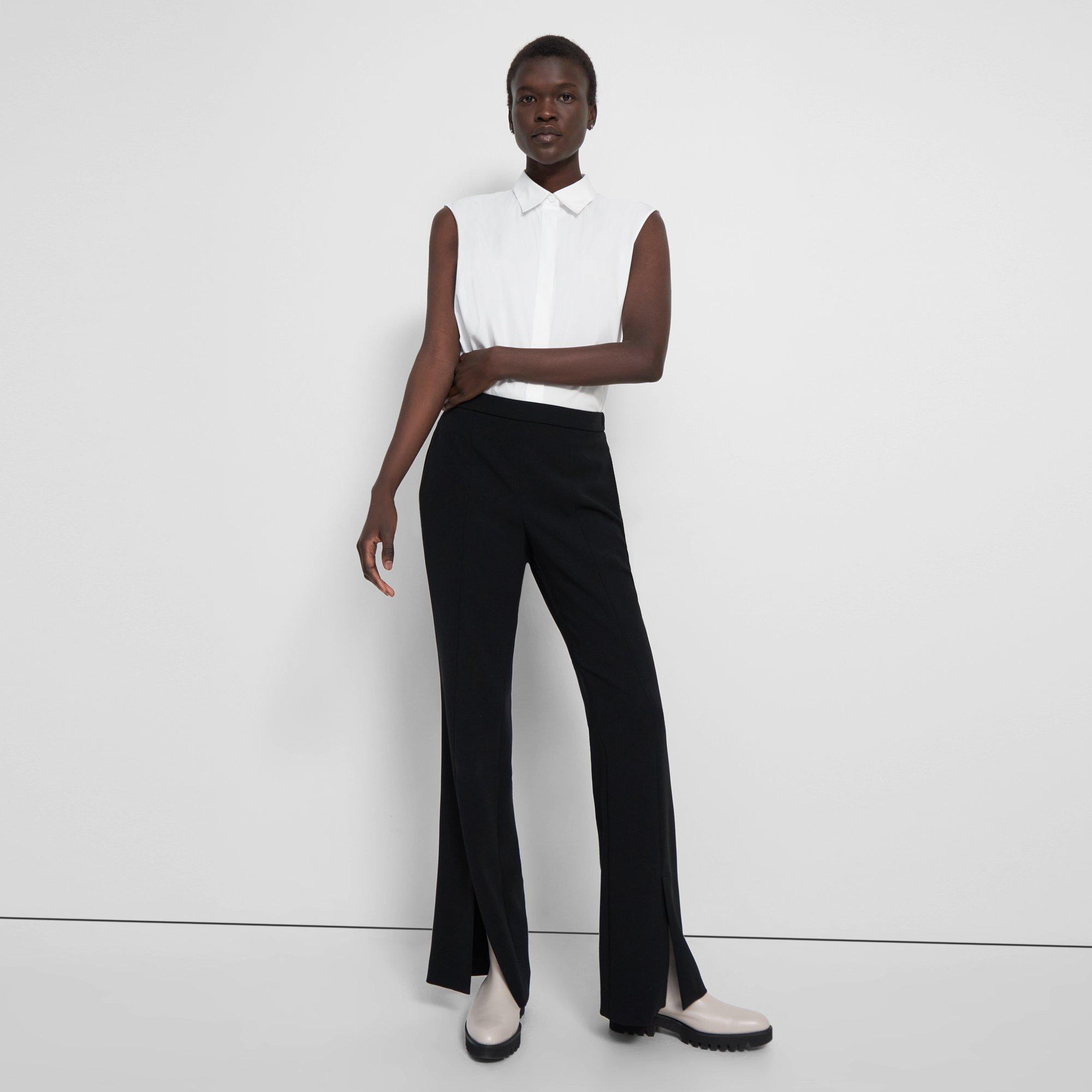 Slit Demitria Pant in Admiral Crepe