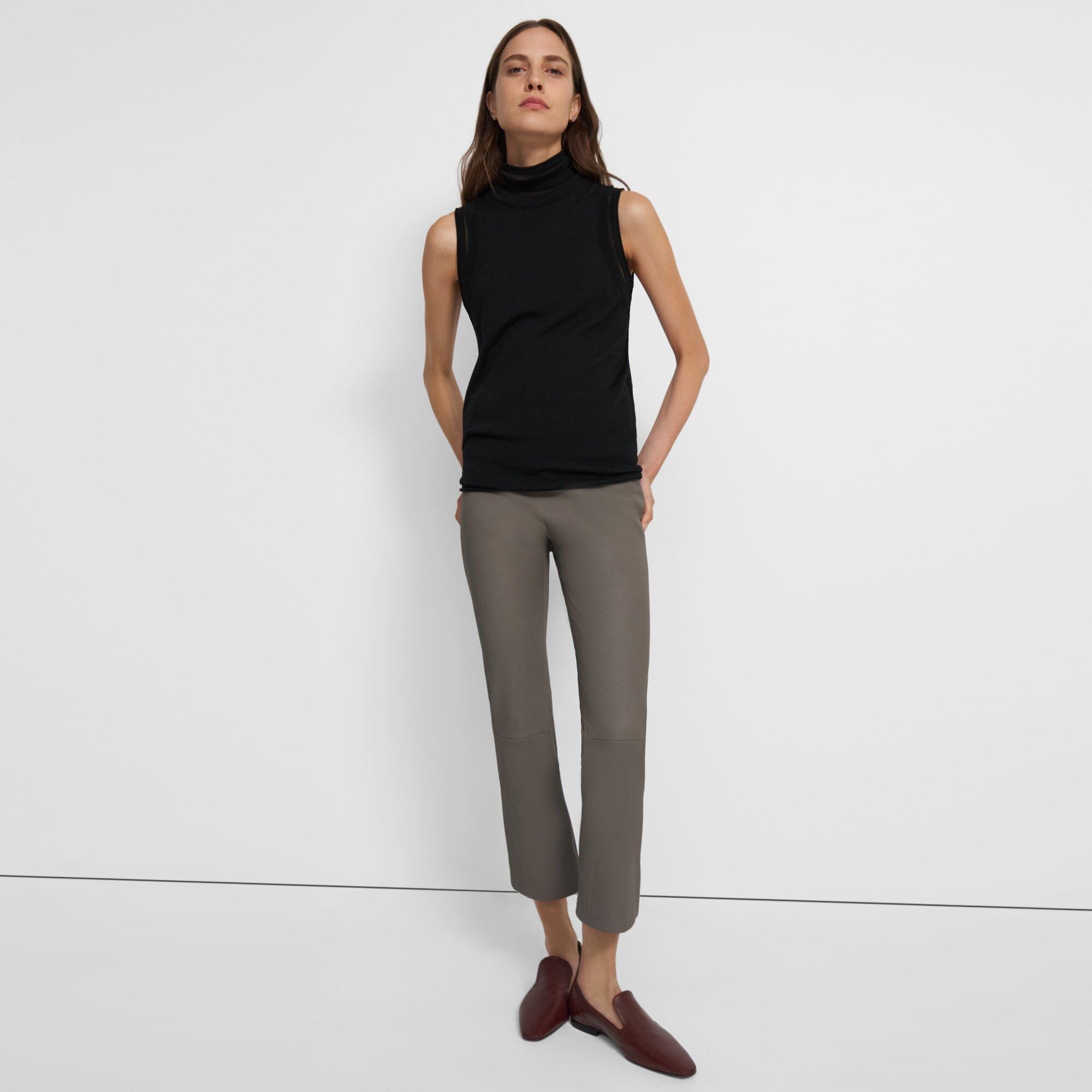 Sleeveless Turtleneck in Regal Wool