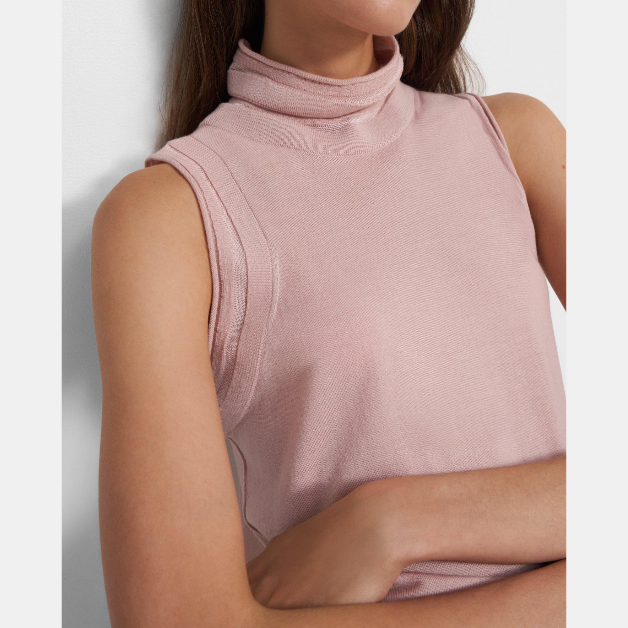 Sleeveless Turtleneck in Regal Wool