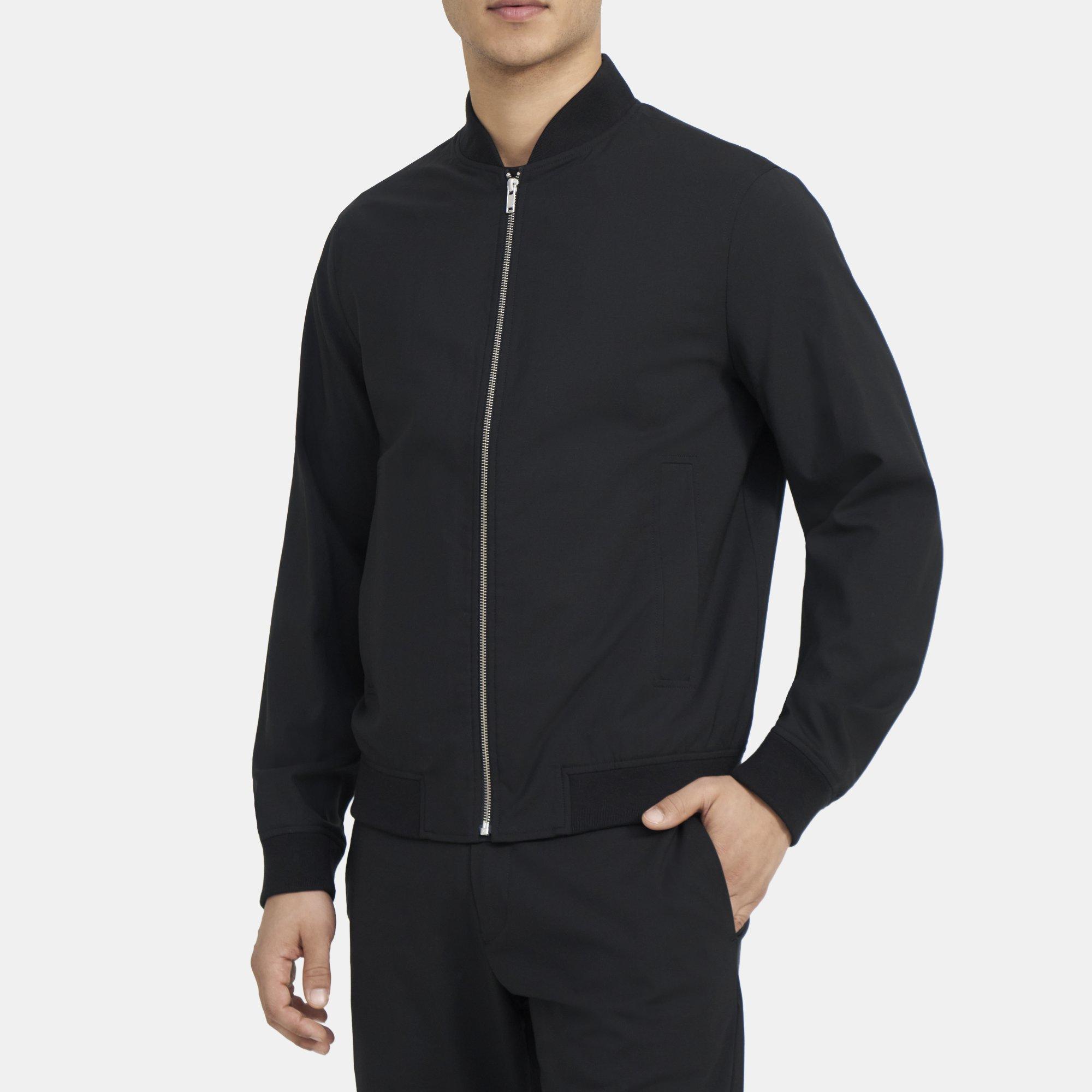 Bomber Jacket in Stretch Wool