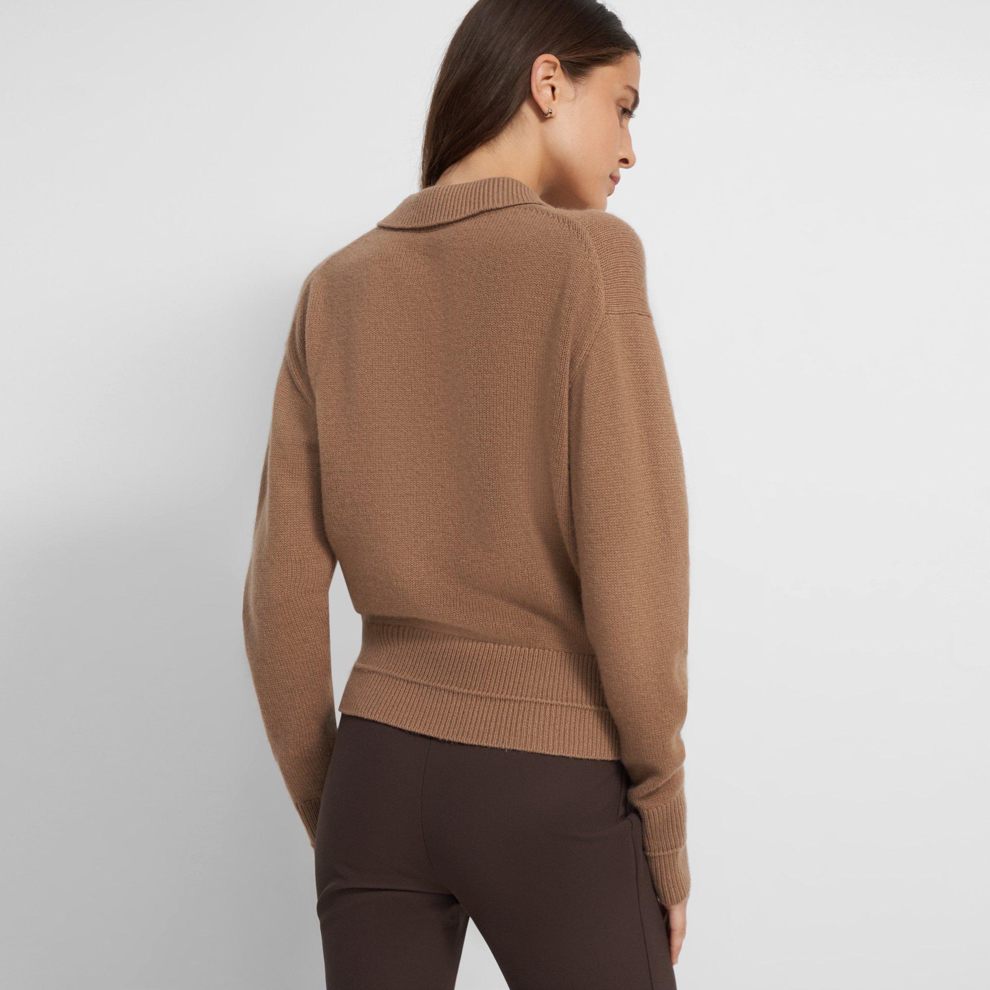 cardigan with collared shirt