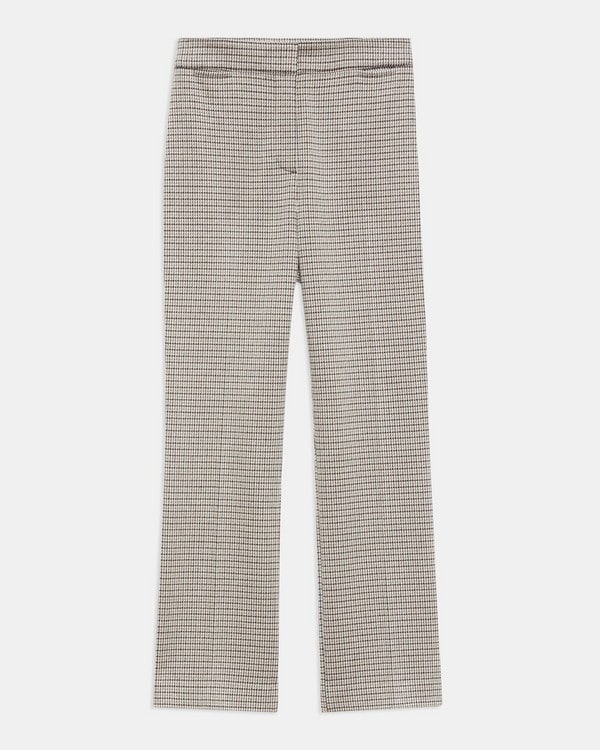 Straight Pant in Houndstooth Eco Knit