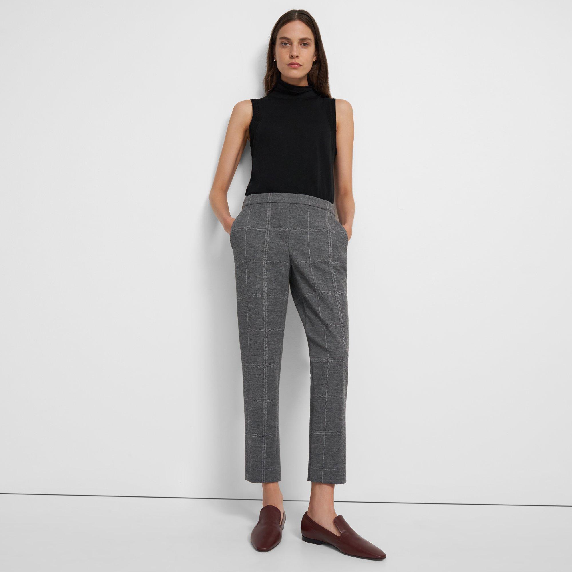 Treeca Pull-On-Hose aus kariertem Öko-Strick