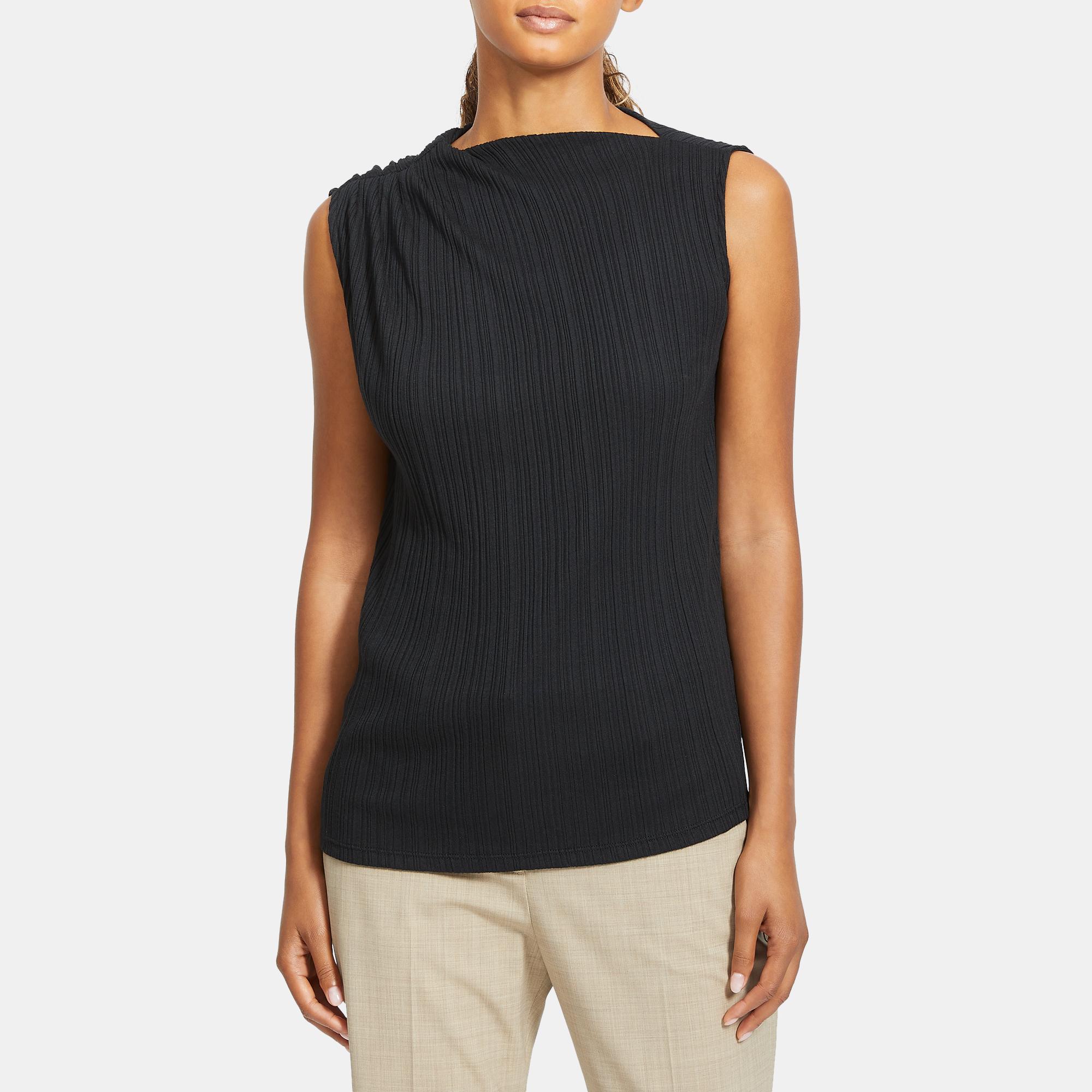 DRAPE NECK TOP | Theory Outlet