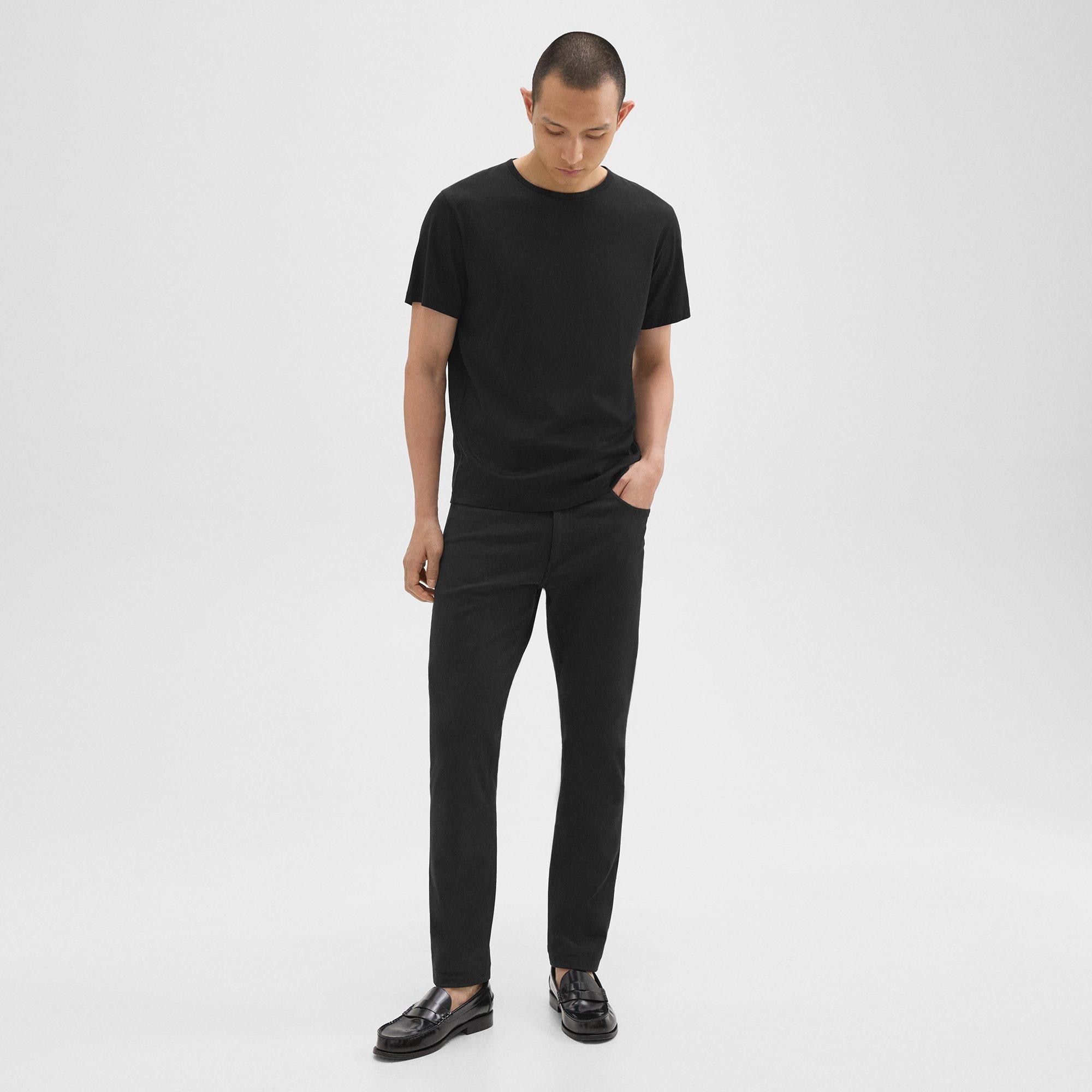 Black Neoteric Twill Raffi 5-Pocket Pant | Theory