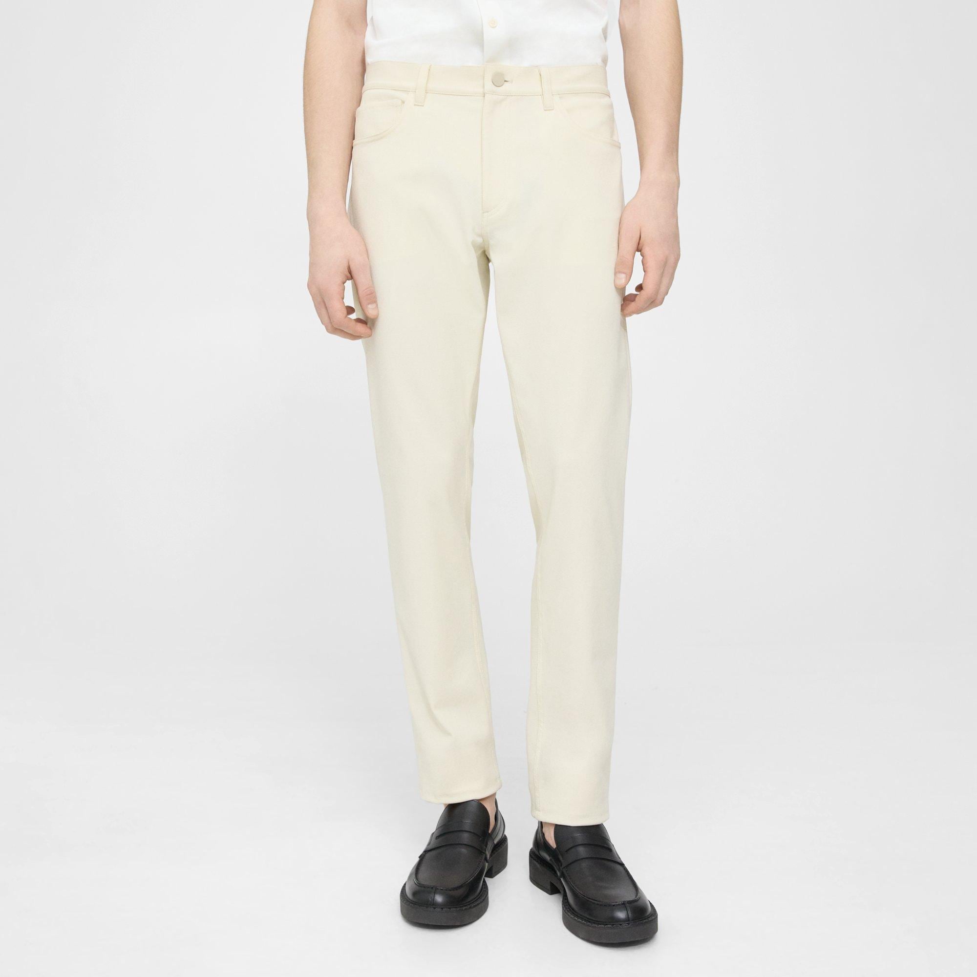 Men's 5 Pocket Trouser, Ecru Cream Twill