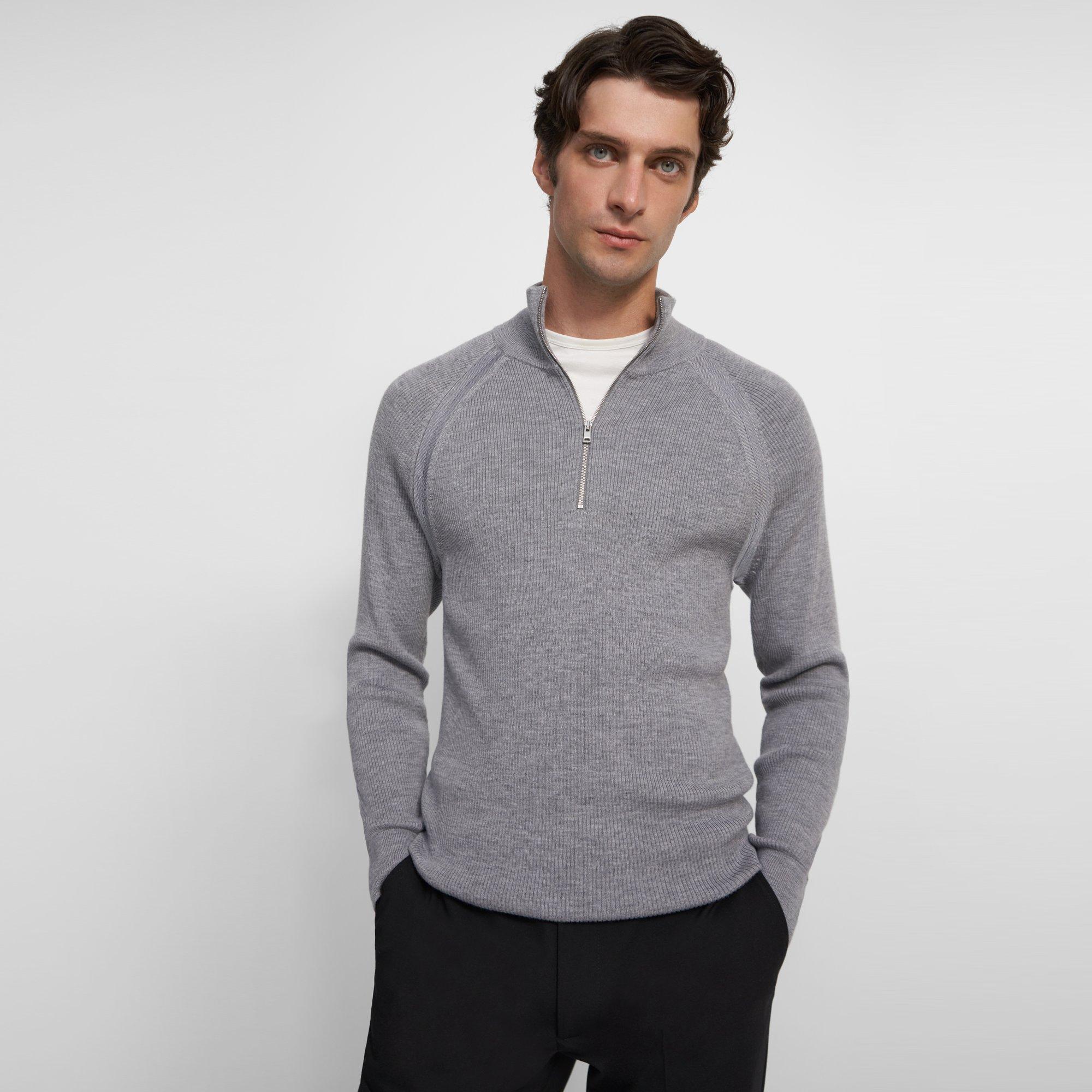 Quarter-Zip Sweater in Merino Wool