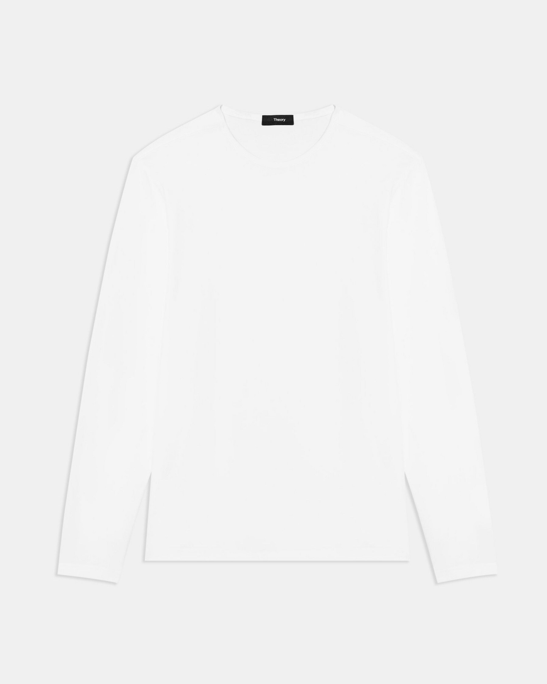 Precise Long-Sleeve Tee in Luxe Cotton Jersey