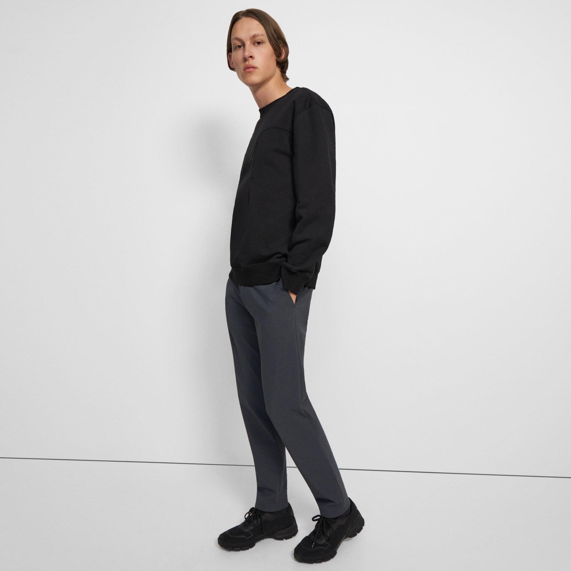 Zip-Pocket Sweatshirt in Tech Terry Cotton