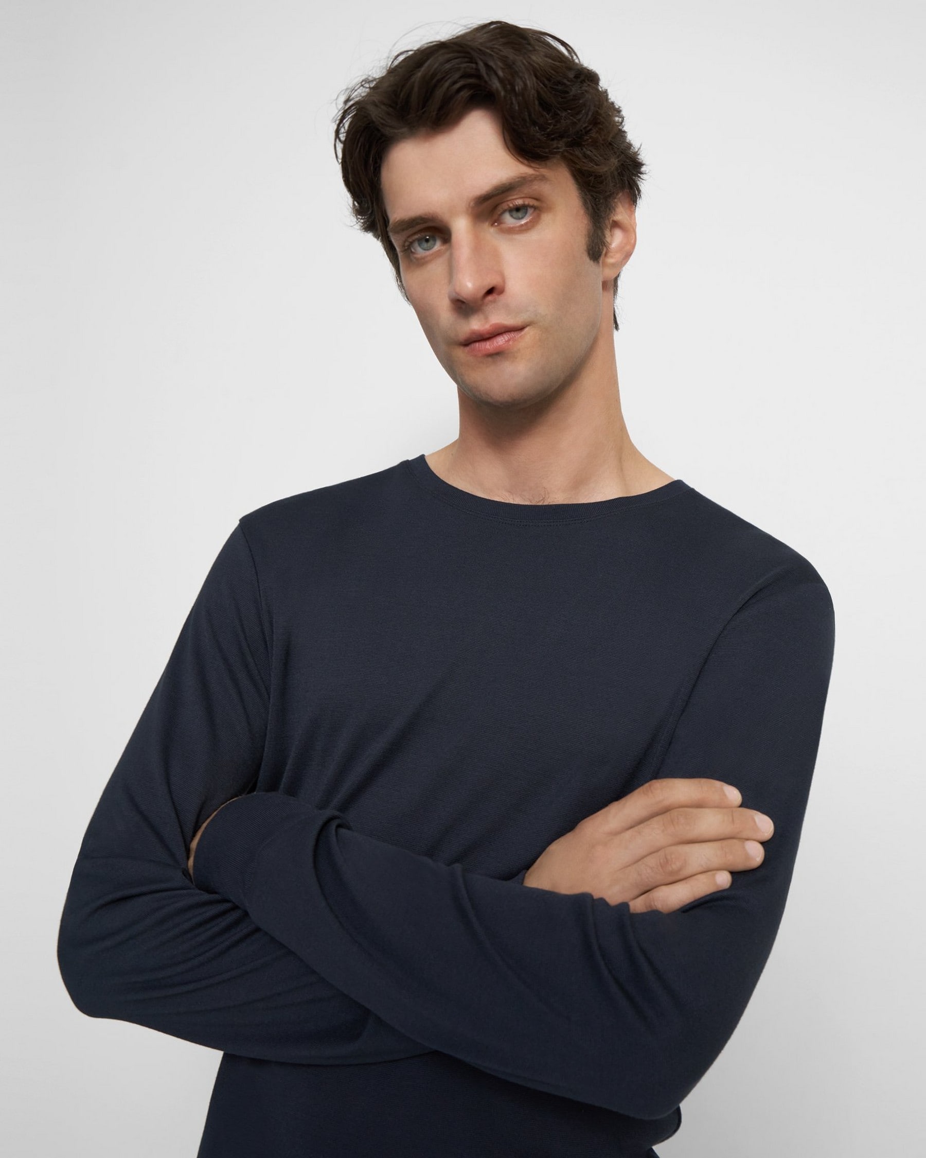 Essential Long-Sleeve Tee in Anemone Modal Jersey