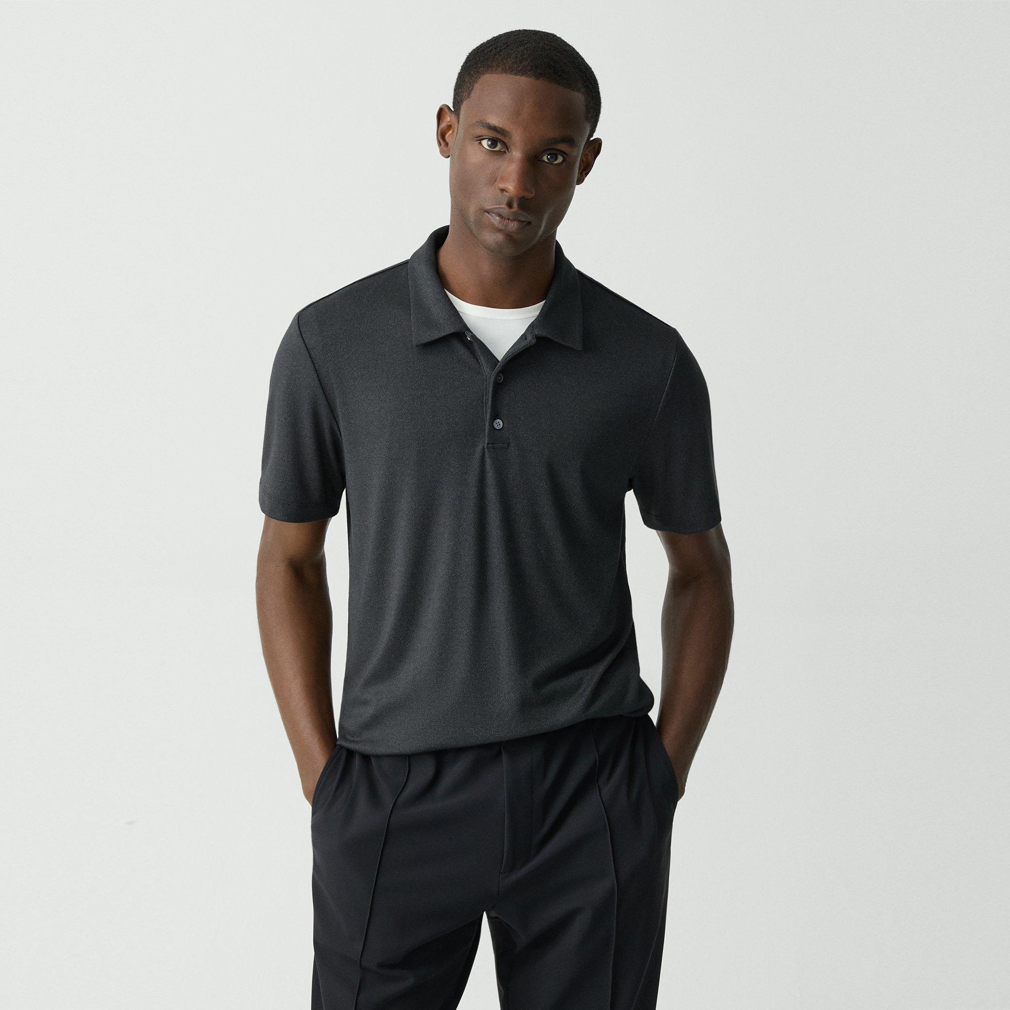 Theory Bron Polo Shirt in Anemone Modal Jersey