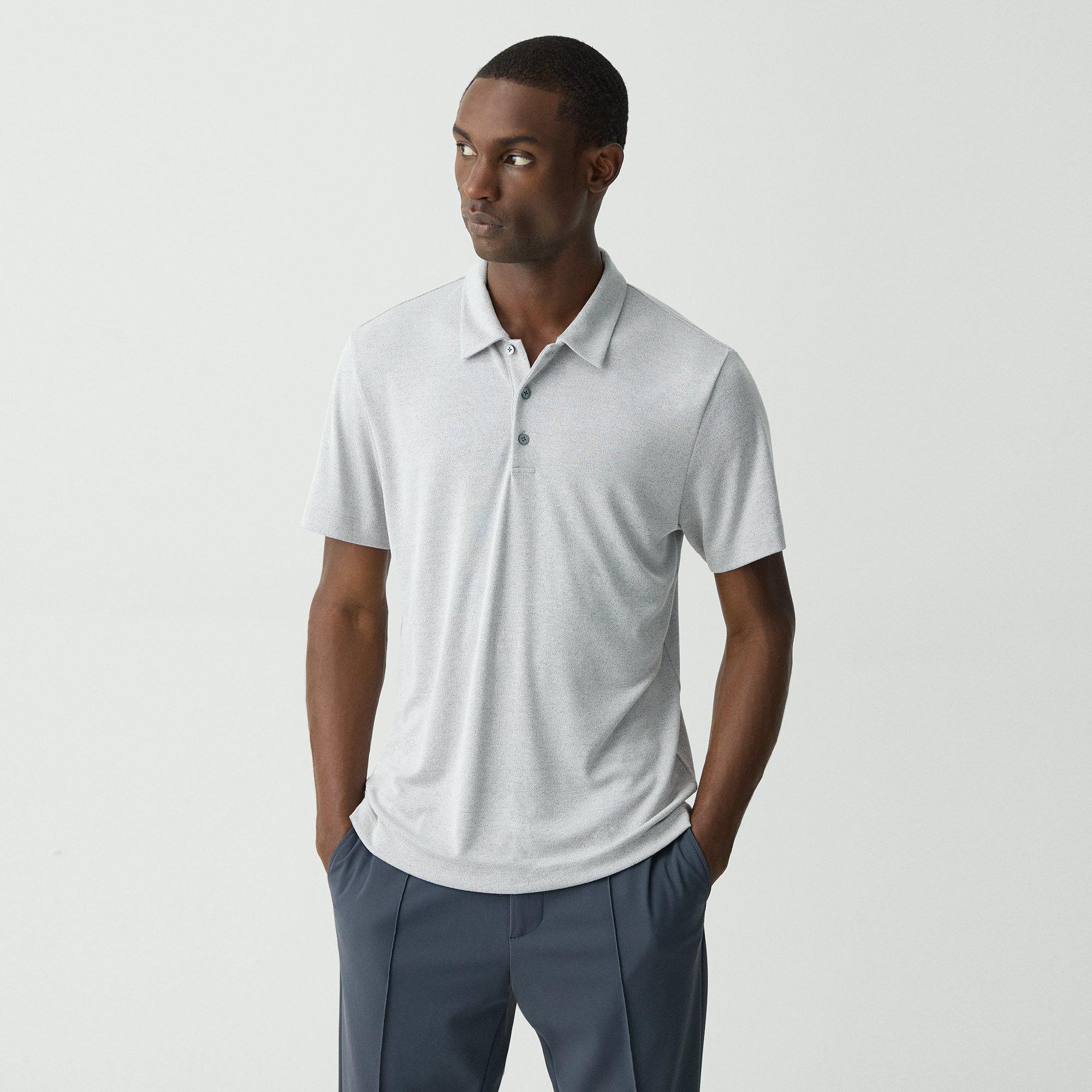 Grey Anemone Modal Jersey Bron Polo Shirt | Theory