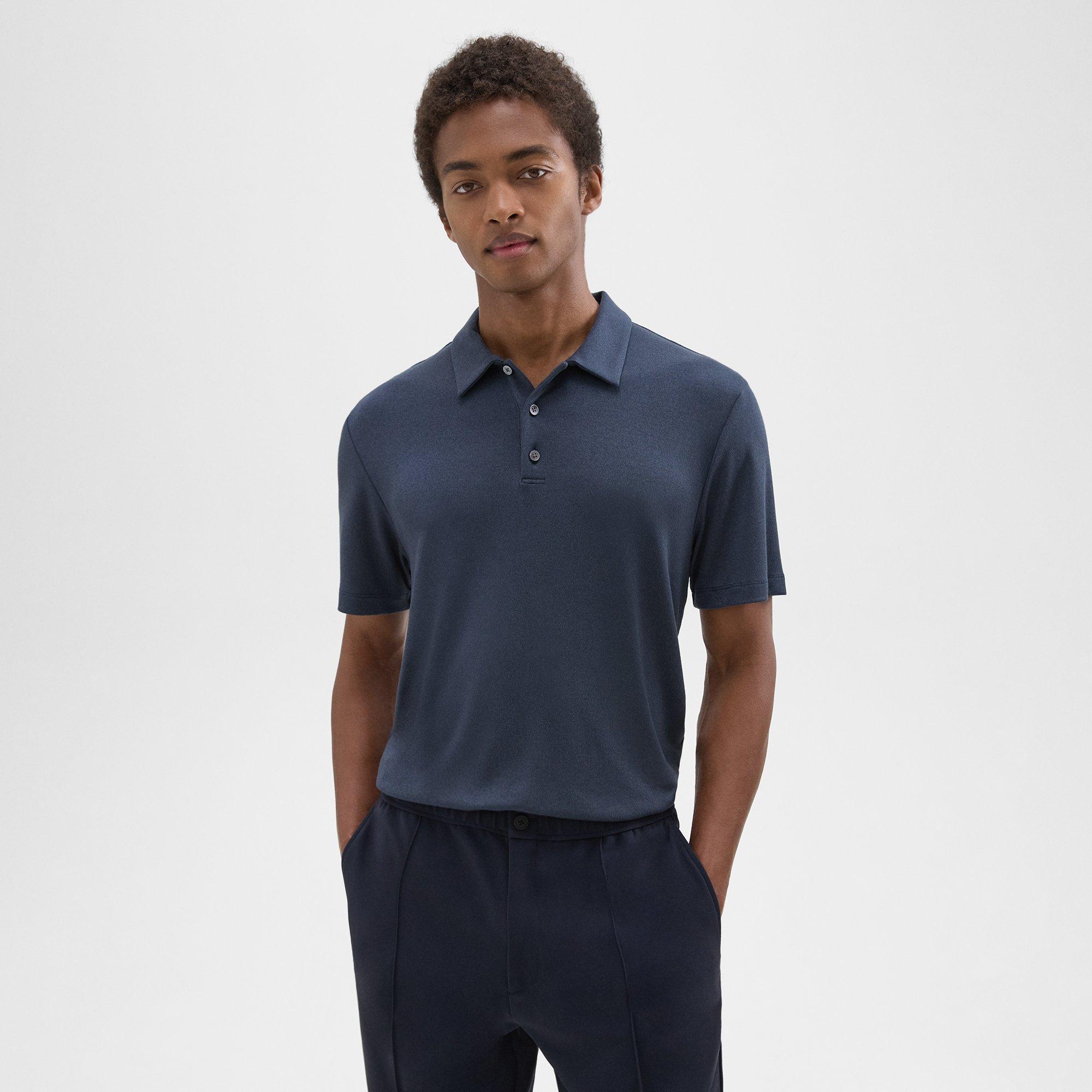 Grey Anemone Modal Jersey Bron Polo Shirt | Theory